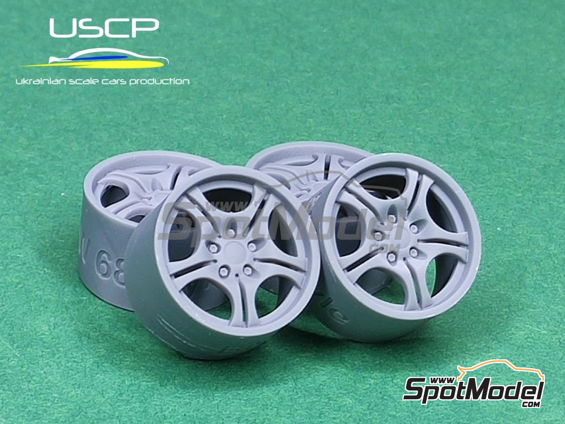 Image 1: BMW Styling 68 17 pulgadas | Set de llantas y neum&aacute;ticos en escala&nbsp;1/24 fabricado por USCP (ref.&nbsp;24P016)