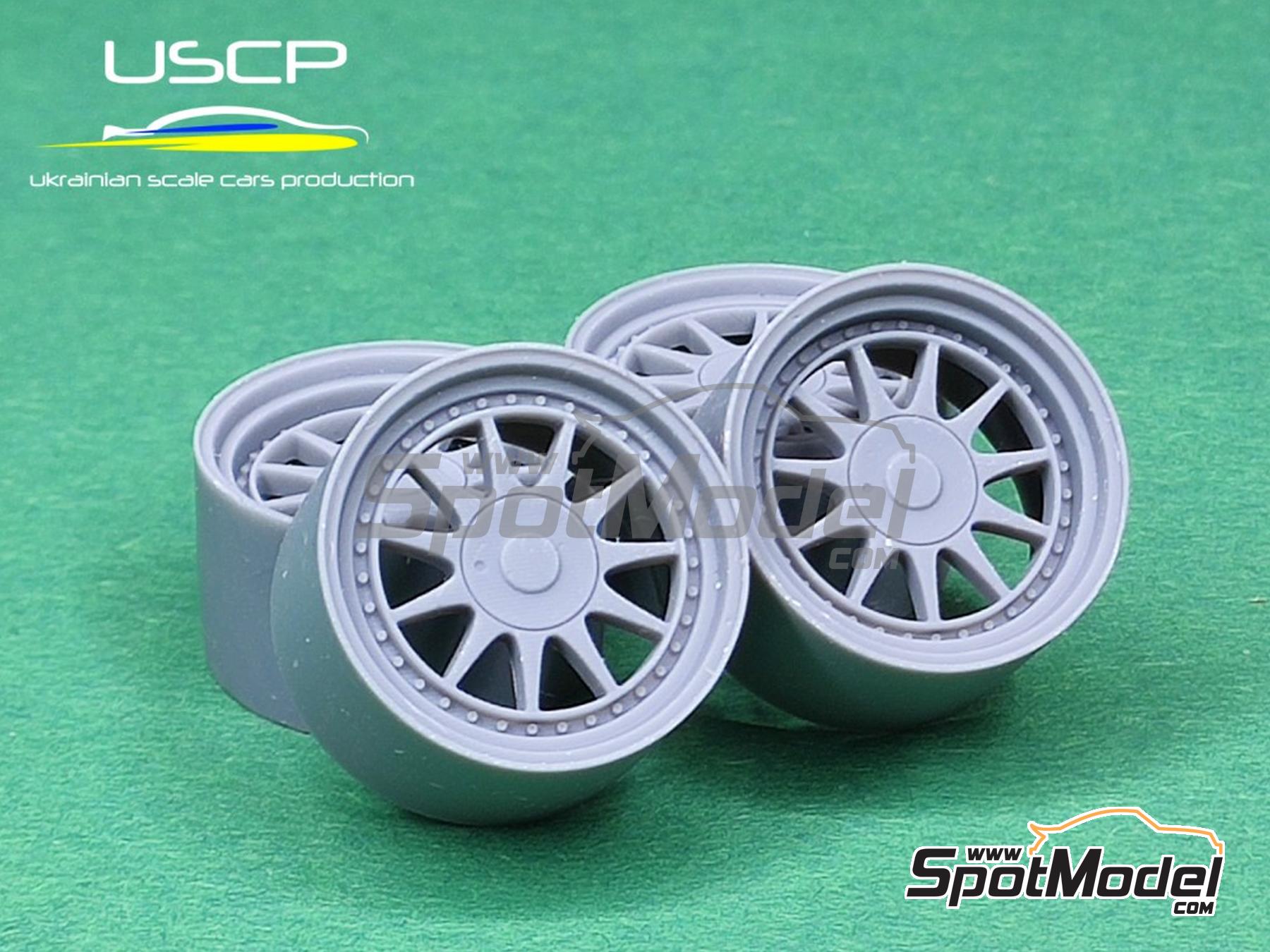 Image 1: Hartge 17 inch | Rims and tyres set in 1/24 scale manufactured by USCP (ref. 24P025)