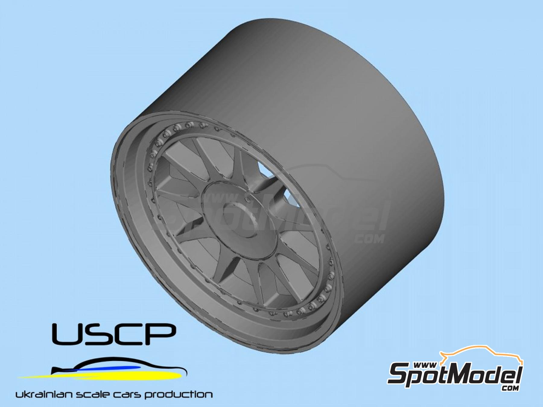 Image 3: Hartge 17 inch | Rims and tyres set in 1/24 scale manufactured by USCP (ref. 24P025)