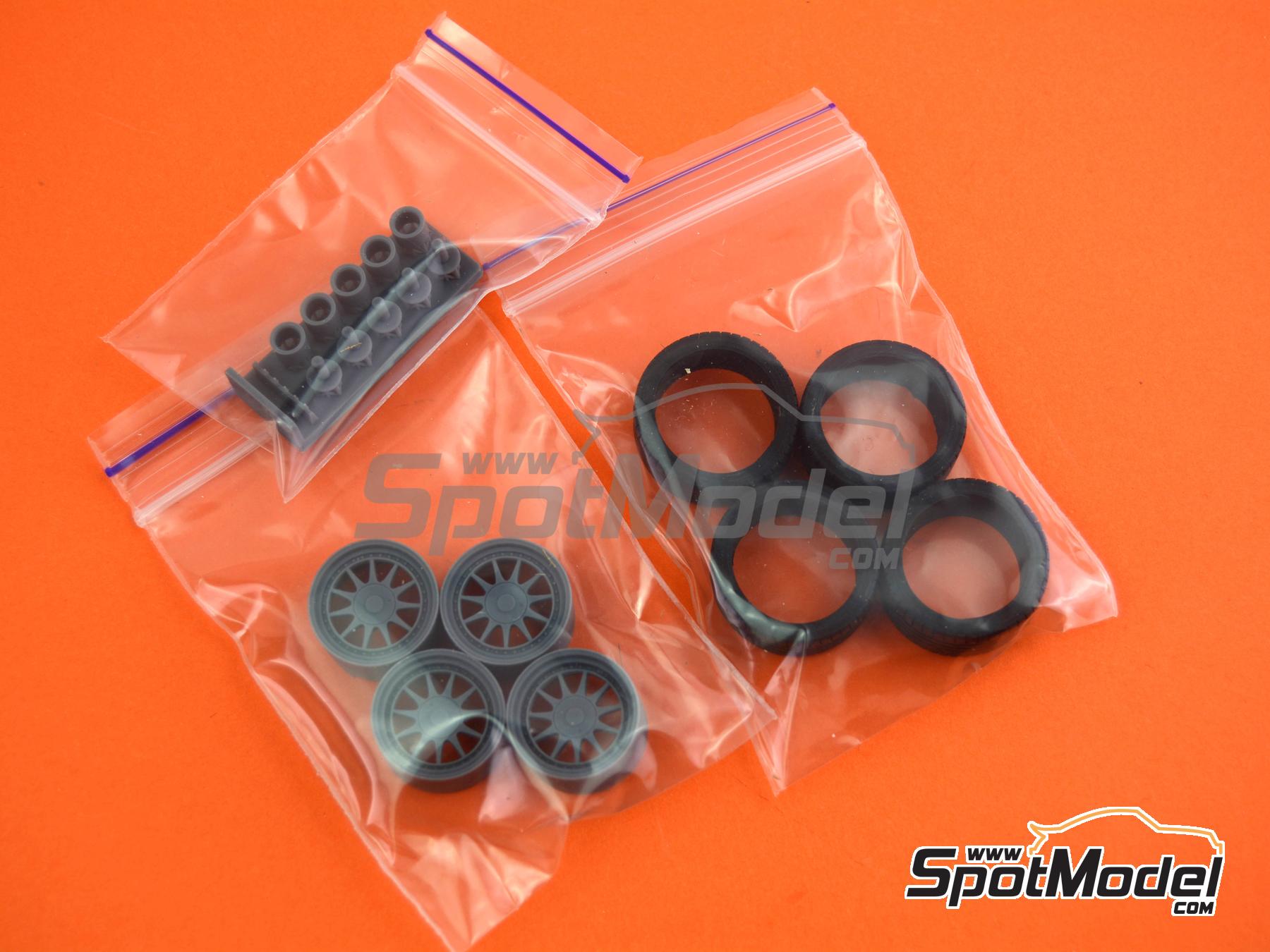 Image 9: Hartge 17 inch | Rims and tyres set in 1/24 scale manufactured by USCP (ref. 24P025)