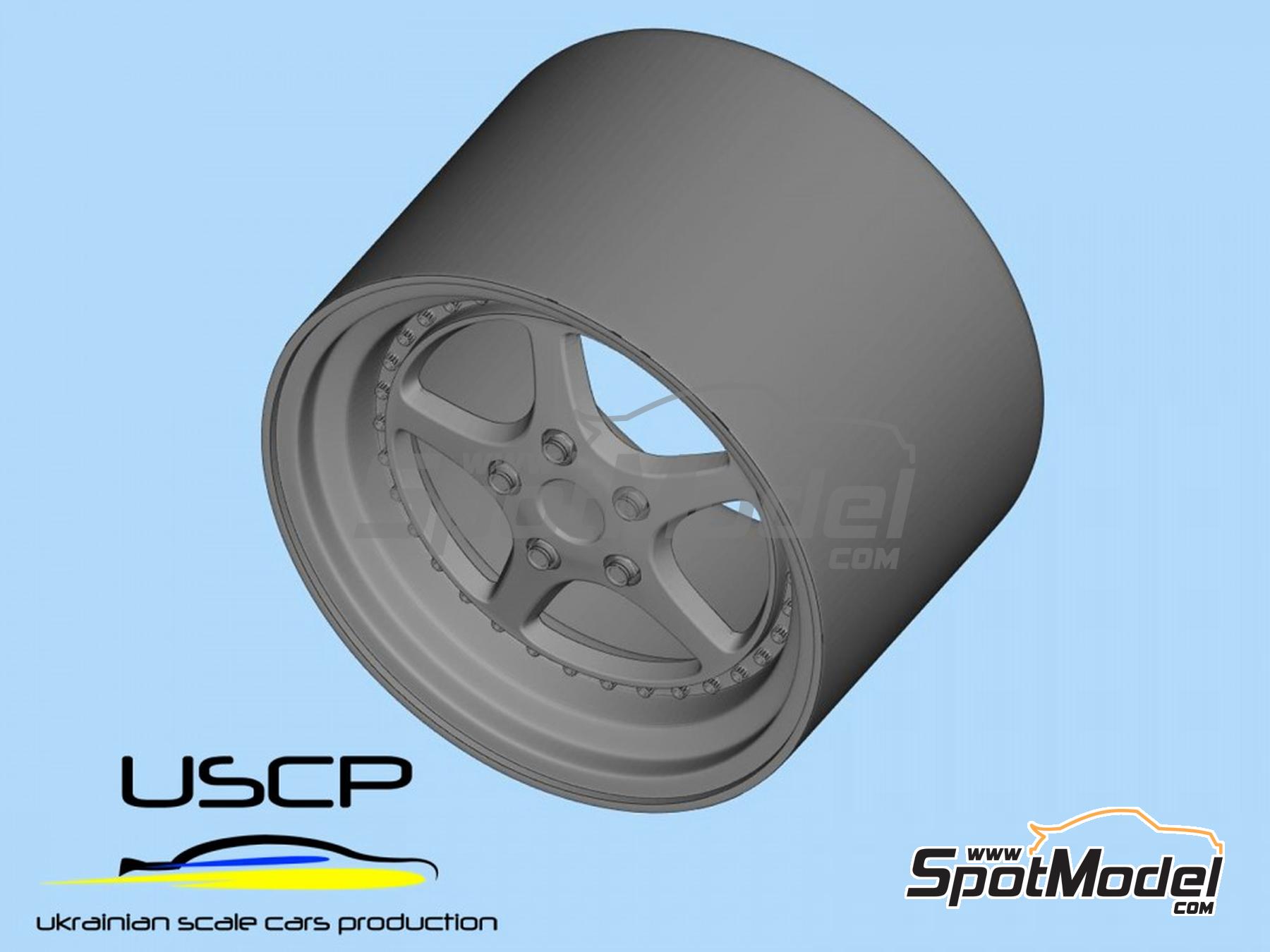 Image 1: OZ Mito 17 inch | Rims and tyres set in 1/24 scale manufactured by USCP (ref. 24P035)