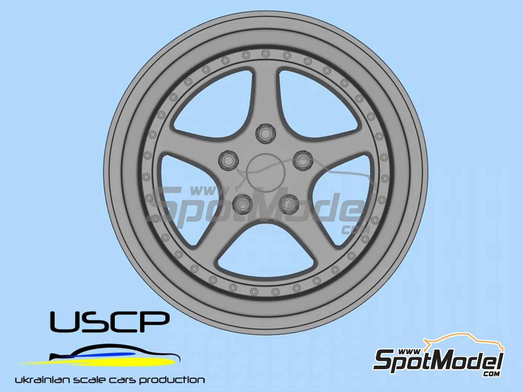 Image 2: OZ Mito 17 inch | Rims and tyres set in 1/24 scale manufactured by USCP (ref. 24P035)