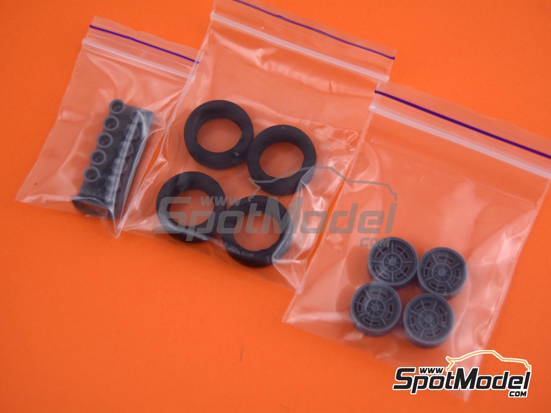 Image 5: Cromodora CD68 14 pulgadas | Set de llantas y neum&aacute;ticos en escala&nbsp;1/24 fabricado por USCP (ref.&nbsp;24P071)