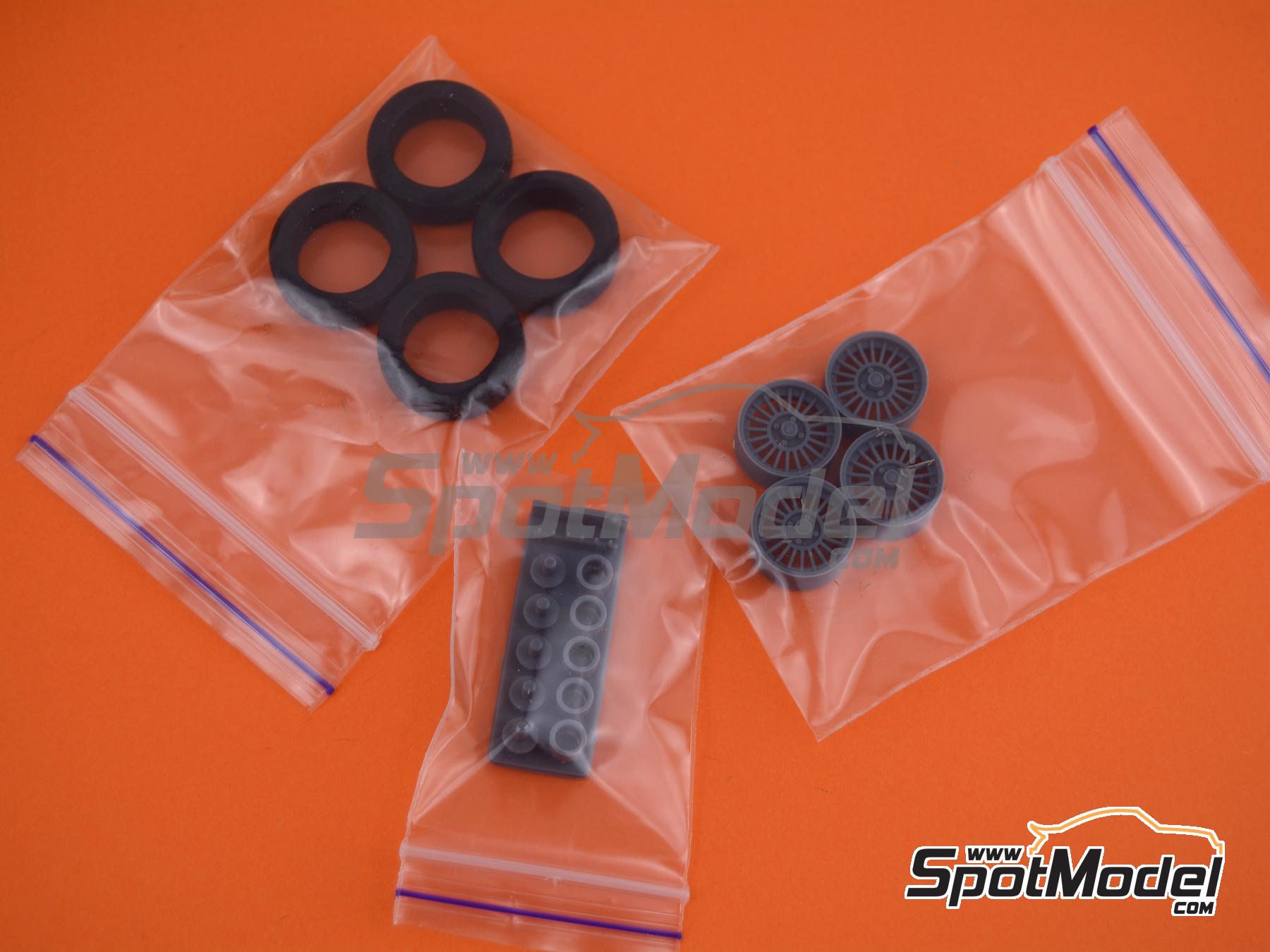 Image 5: Alpina 14 pulgadas | Set de llantas y neumáticos en escala 1/24 fabricado por USCP (ref. 24P081)