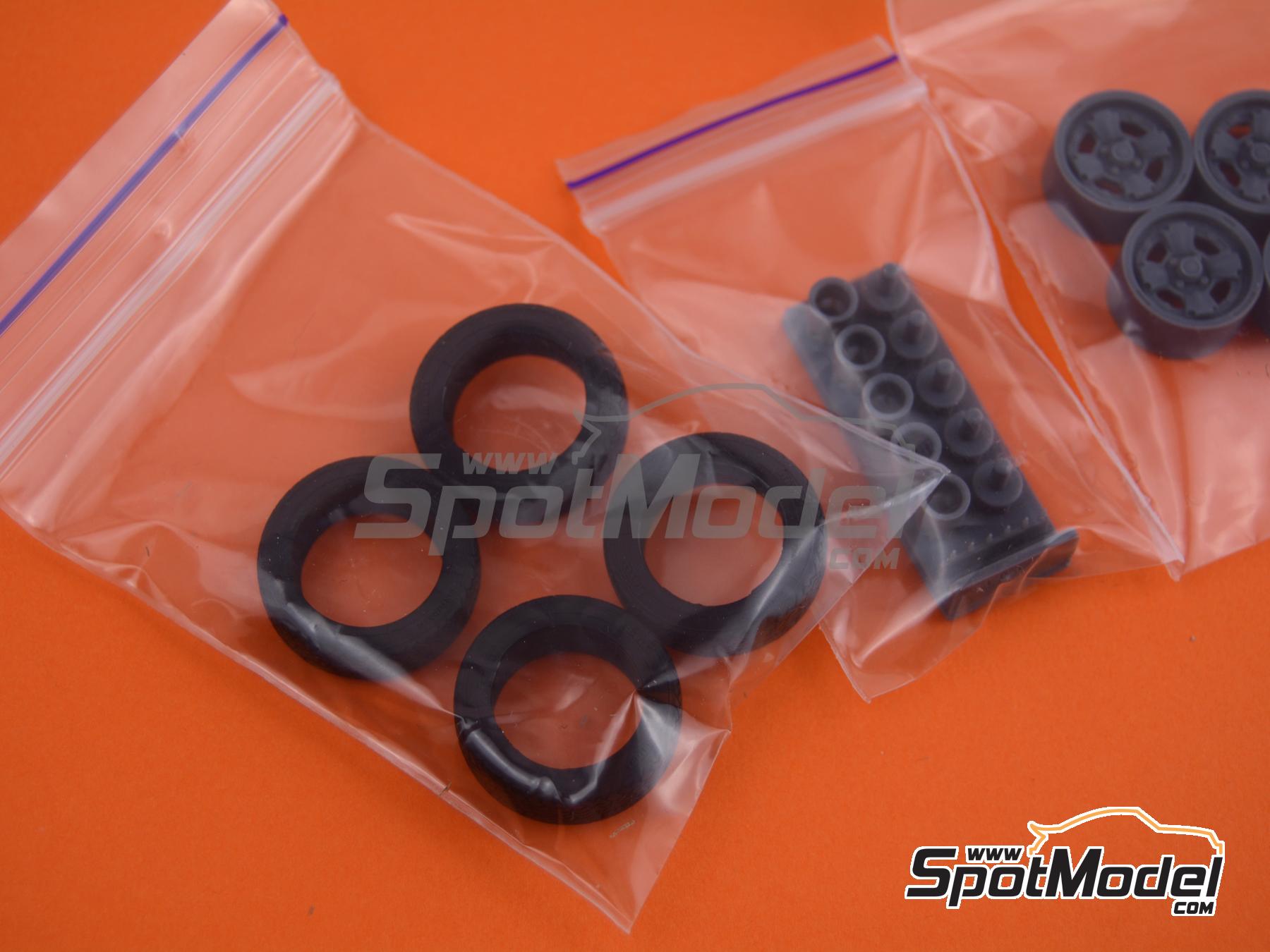 Image 7: Gotti 4 spokes 14 inches | Rims and tyres set in 1/24 scale manufactured by USCP (ref.&nbsp;24P083)