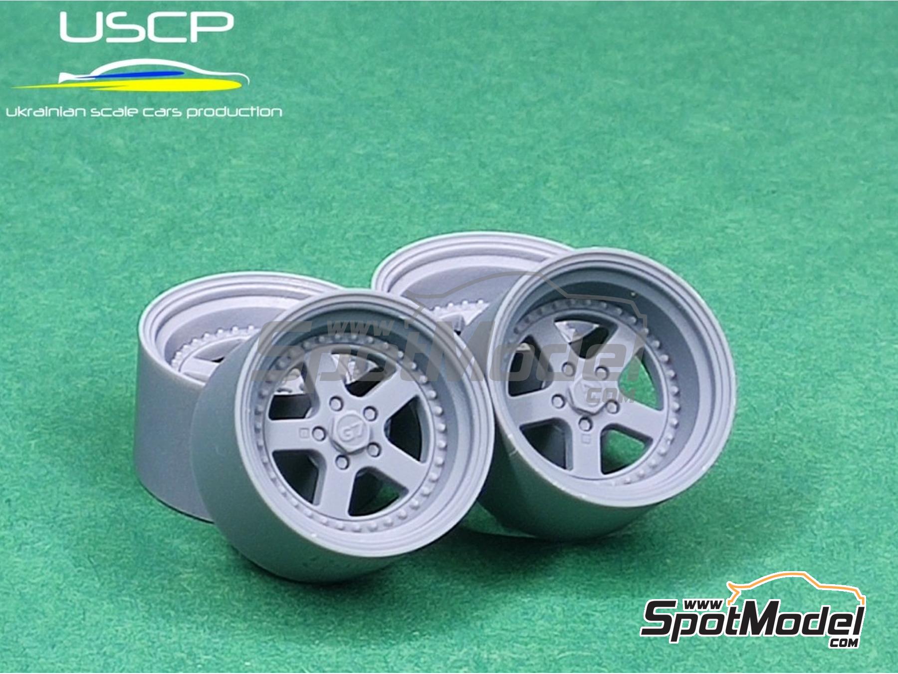 Image 1: Panasport G7 C5C 18 inches | Rims and tyres set in 1/24 scale manufactured by USCP (ref.&nbsp;24P093)