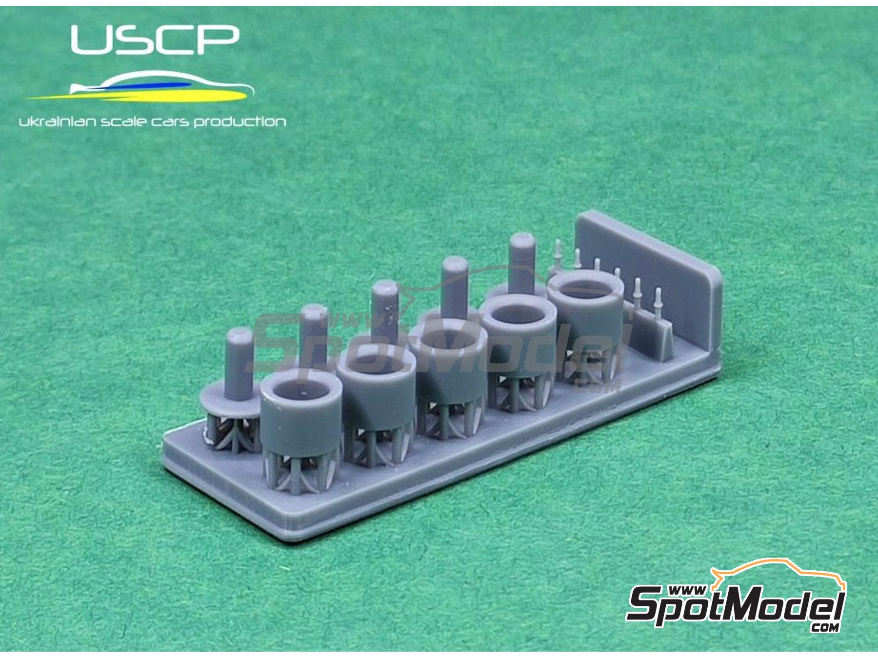 Image 2: Rotiform DIA 20 inch | Rims and tyres set in 1/24 scale manufactured by USCP (ref.&nbsp;24P098)