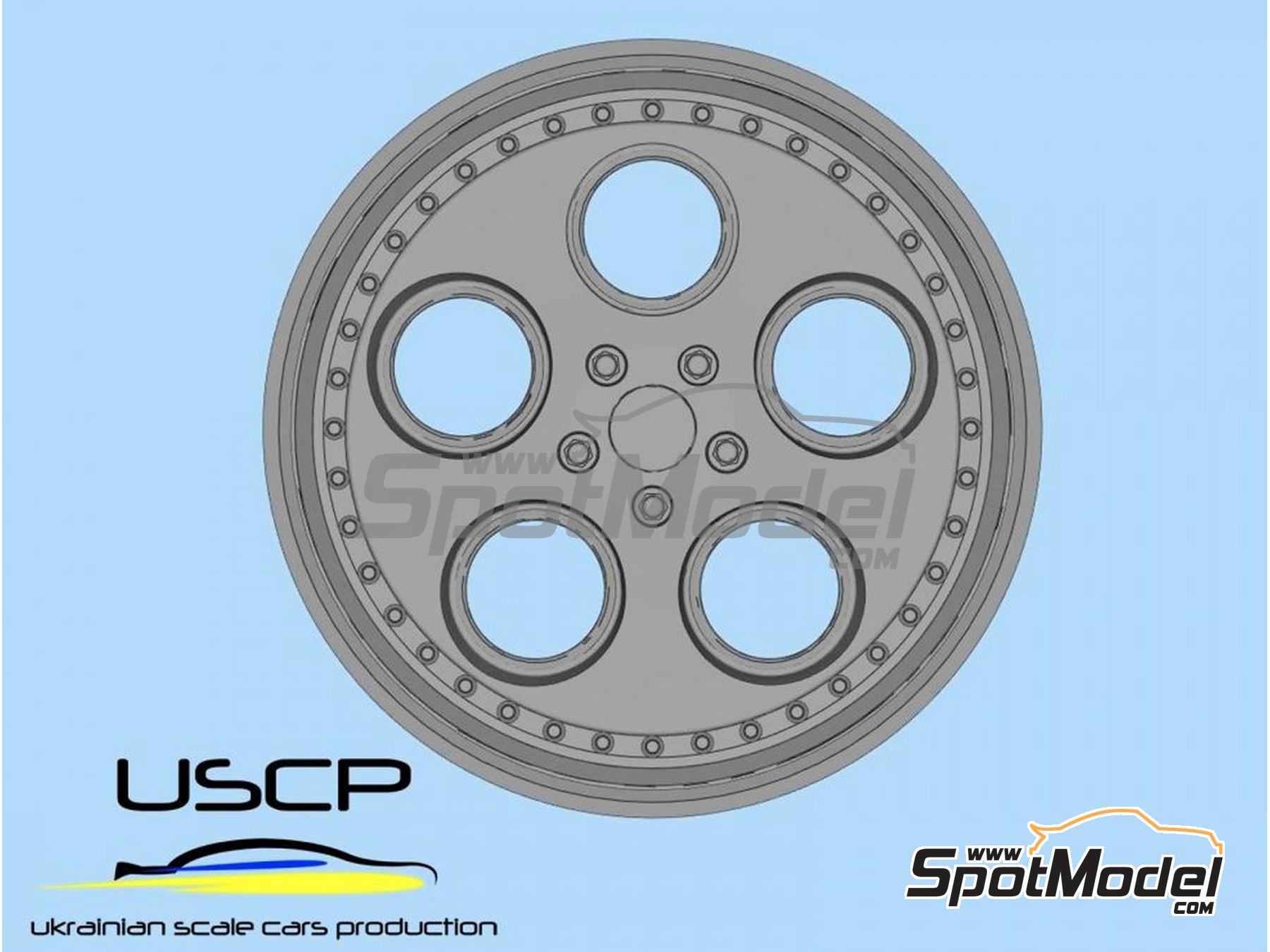 Image 3: Rotiform DIA 20 inch | Rims and tyres set in 1/24 scale manufactured by USCP (ref.&nbsp;24P098)