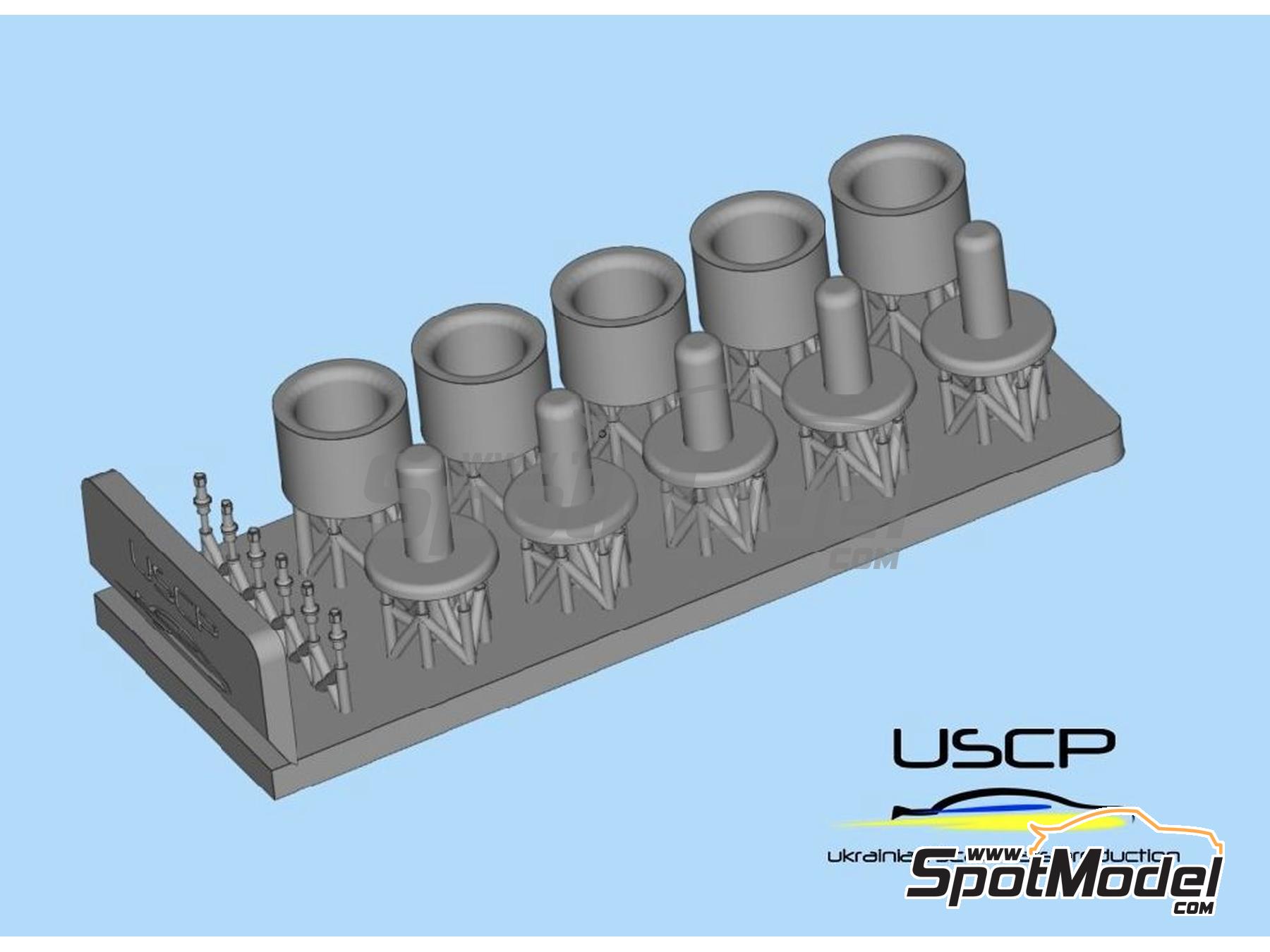 Image 5: Rotiform DIA 20 inch | Rims and tyres set in 1/24 scale manufactured by USCP (ref.&nbsp;24P098)