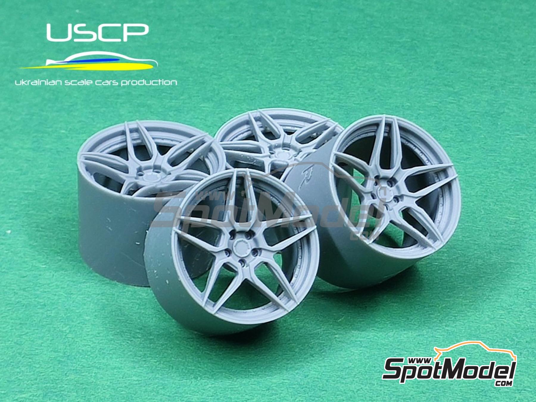 Image 4: ADV05 MV2 CS 19 inch | Rims and tyres set in 1/24 scale manufactured by USCP (ref.&nbsp;24P104)