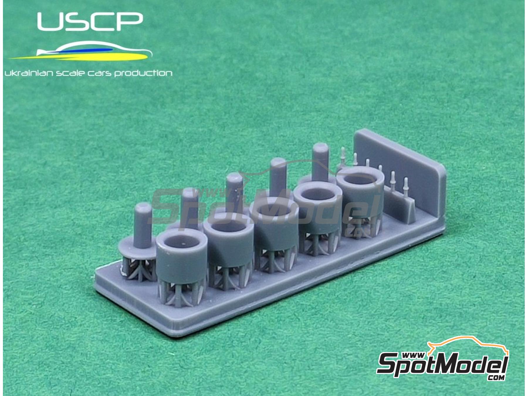 Image 2: Jaguar GKN Kent 15 pulgadas | Set de llantas y neum&aacute;ticos en escala&nbsp;1/24 fabricado por USCP (ref.&nbsp;24P114)