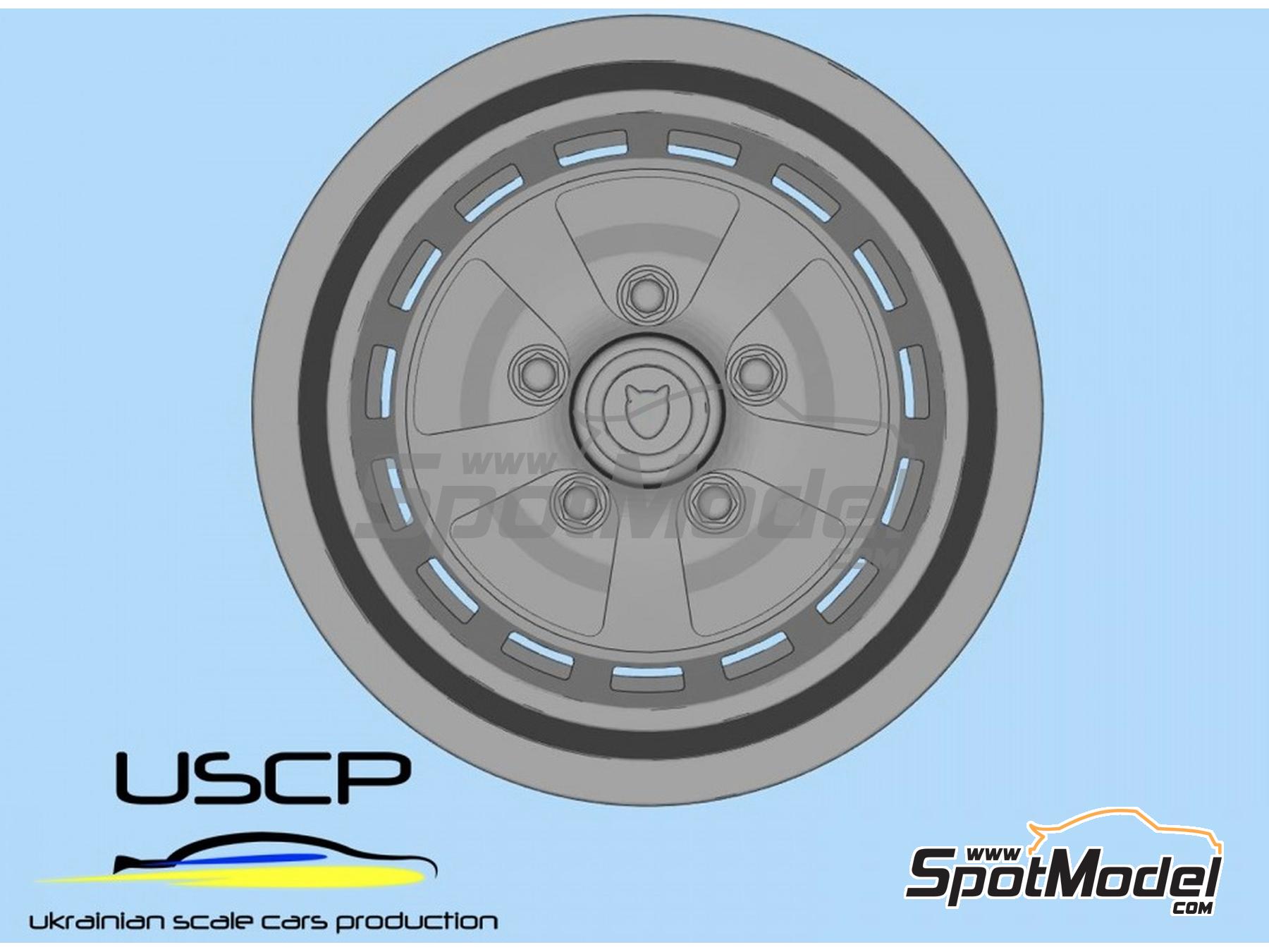 Image 4: Jaguar GKN Kent 15 pulgadas | Set de llantas y neum&aacute;ticos en escala&nbsp;1/24 fabricado por USCP (ref.&nbsp;24P114)