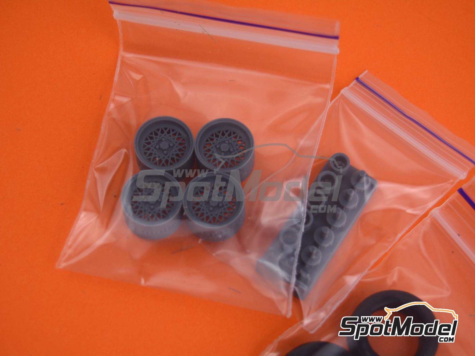 Image 5: BBS Mahle 4 bolt 14 inches | Rims and tyres set in 1/24 scale manufactured by USCP (ref. 24P121)