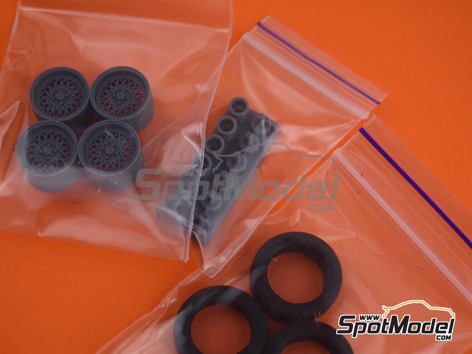 Image 6: BBS Mahle 4 bolt 14 inches | Rims and tyres set in 1/24 scale manufactured by USCP (ref. 24P121)