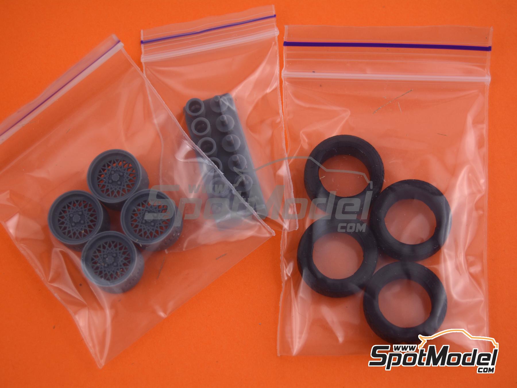 Image 8: BBS Mahle 4 bolt 14 inches | Rims and tyres set in 1/24 scale manufactured by USCP (ref. 24P121)