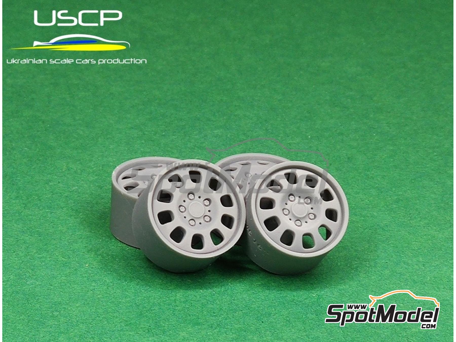 Image 1: BMW Styling 46 16 inches | Rims and tyres set in 1/24 scale manufactured by USCP (ref.&nbsp;24P131)