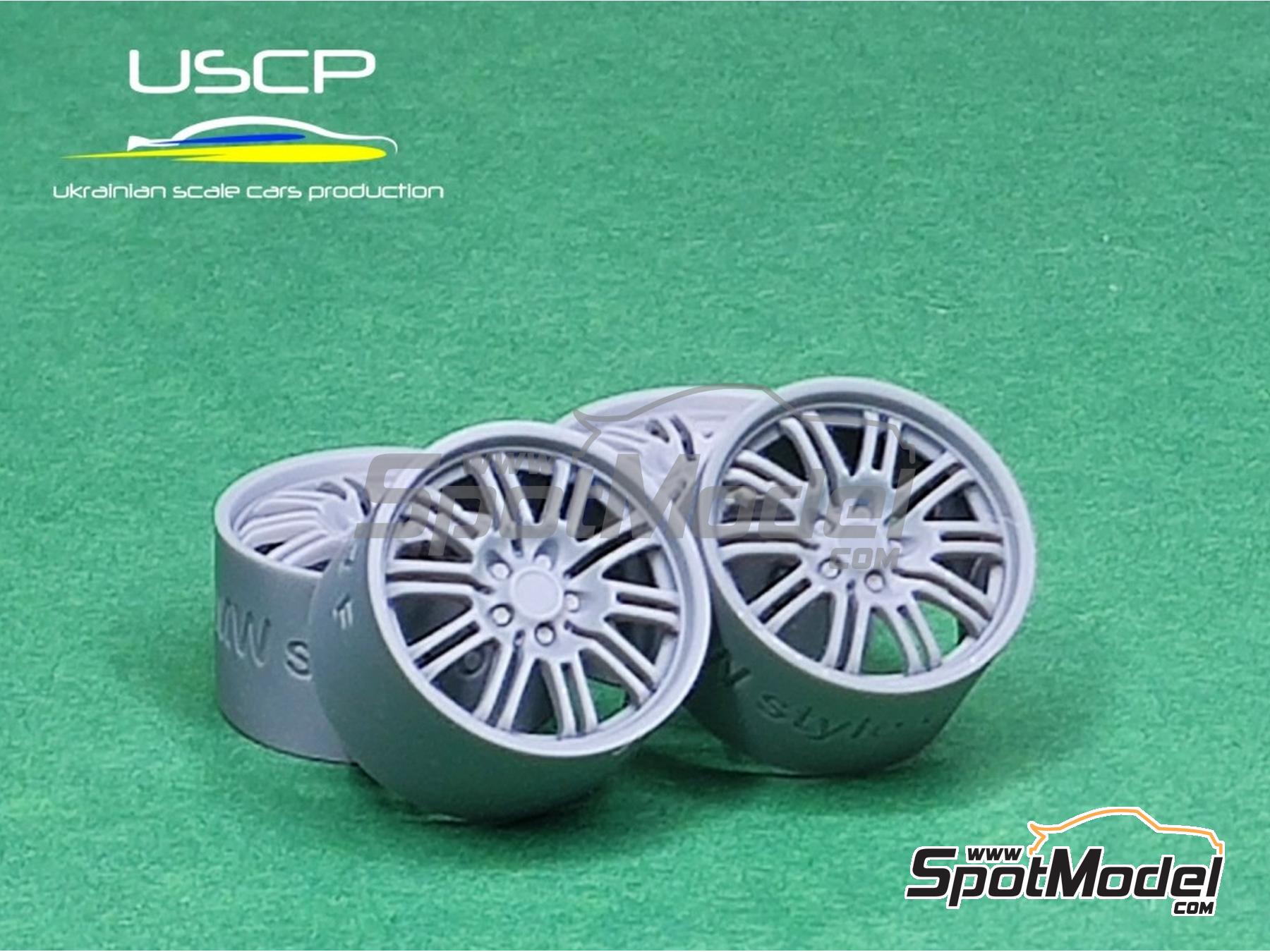 Image 1: BMW Styling 67 18 inches | Rims and tyres set in 1/24 scale manufactured by USCP (ref.&nbsp;24P134)