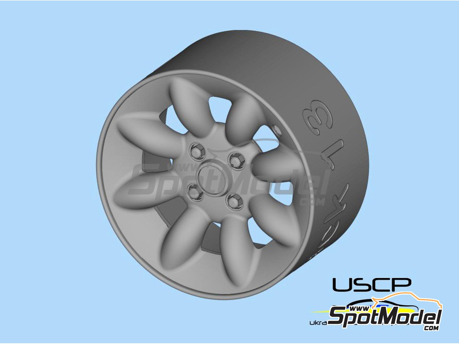 Image 2: Rover Mini Sport Pack 13 inches | Rims in 1/24 scale manufactured by USCP (ref.&nbsp;24P142)