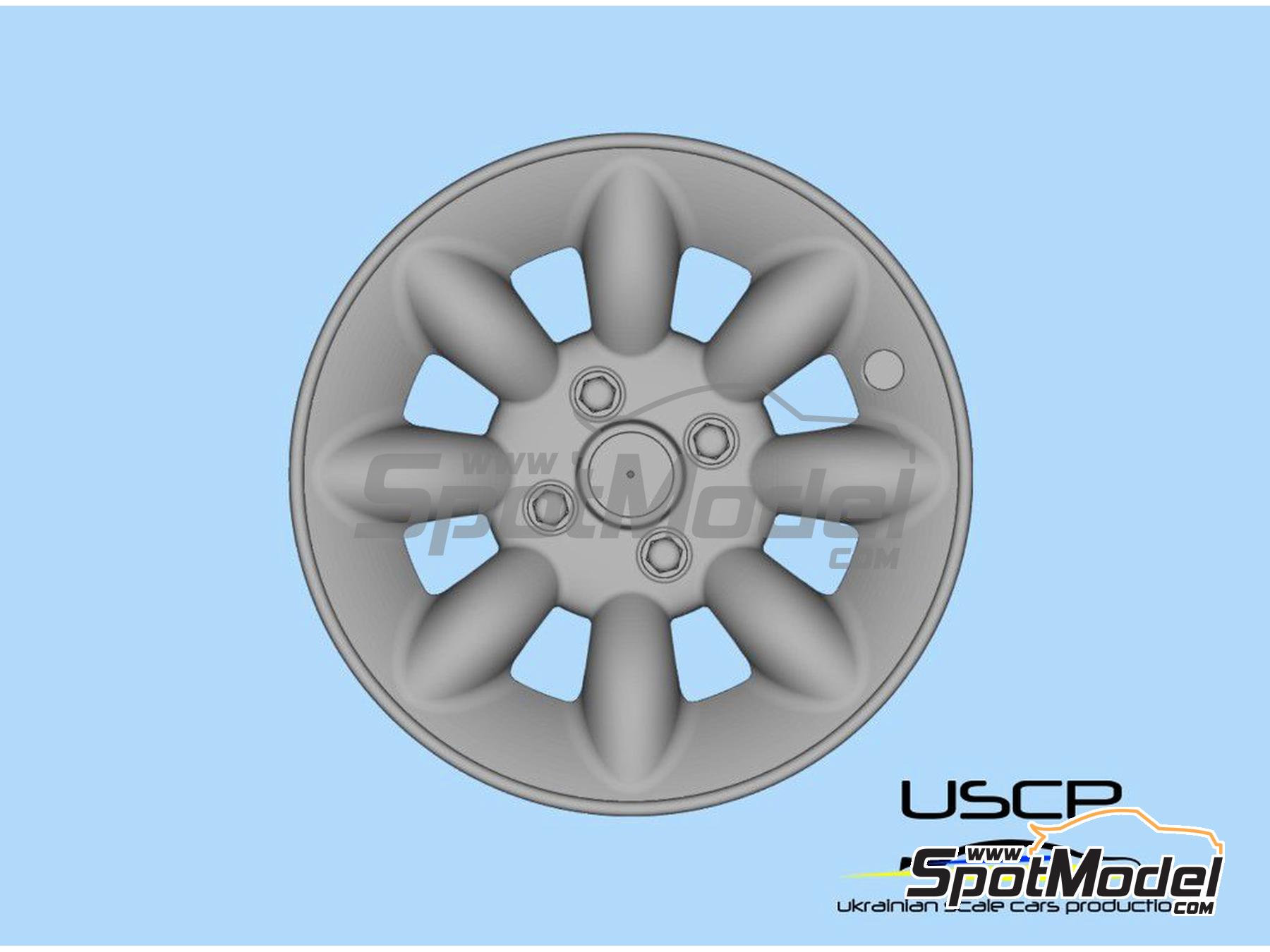 Image 3: Rover Mini Sport Pack 13 inches | Rims in 1/24 scale manufactured by USCP (ref.&nbsp;24P142)