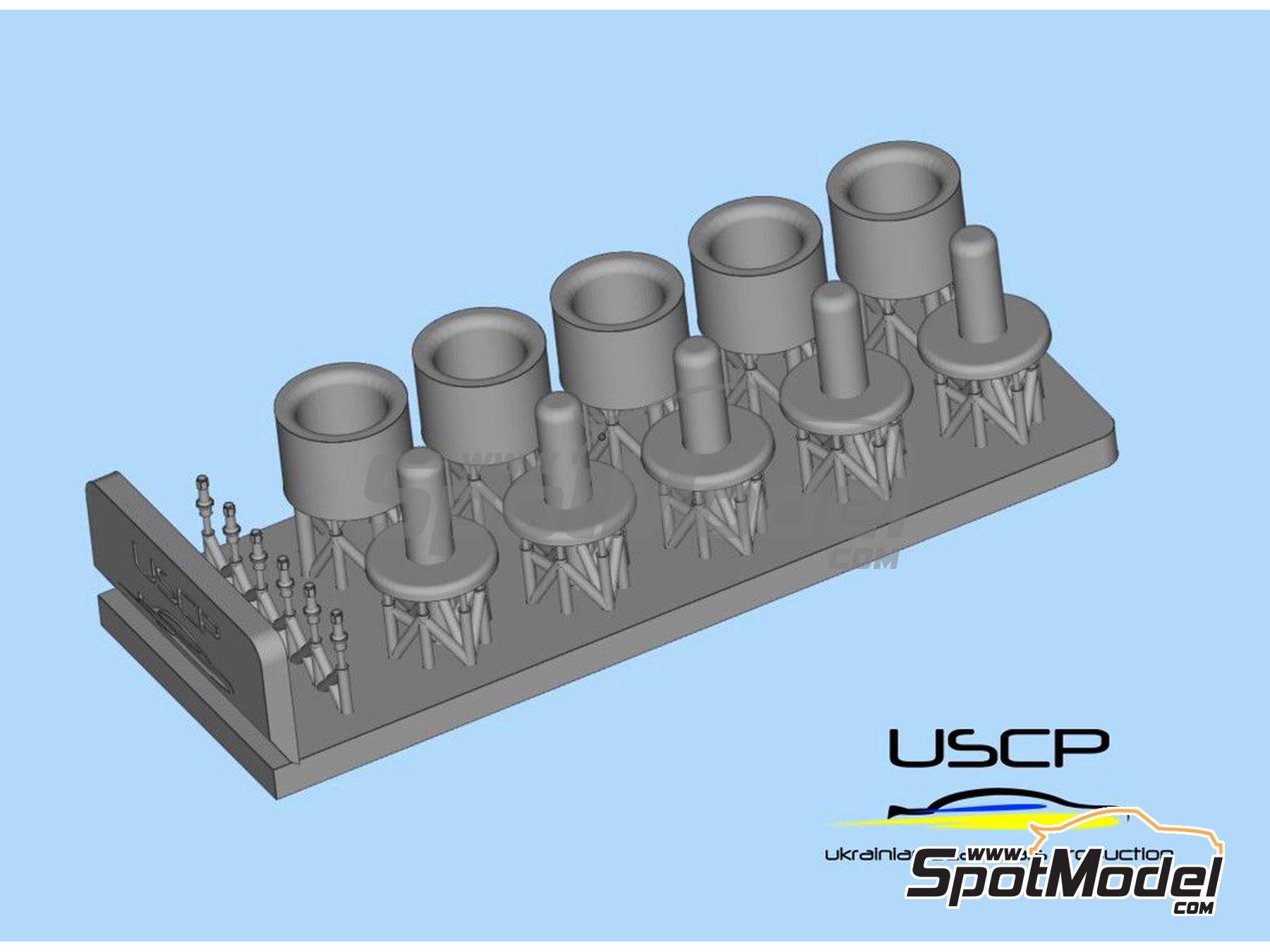 Image 3: JBW Superlight 8 Radios 13 pulgadas | Llantas en escala&nbsp;1/24 fabricado por USCP (ref.&nbsp;24P143)