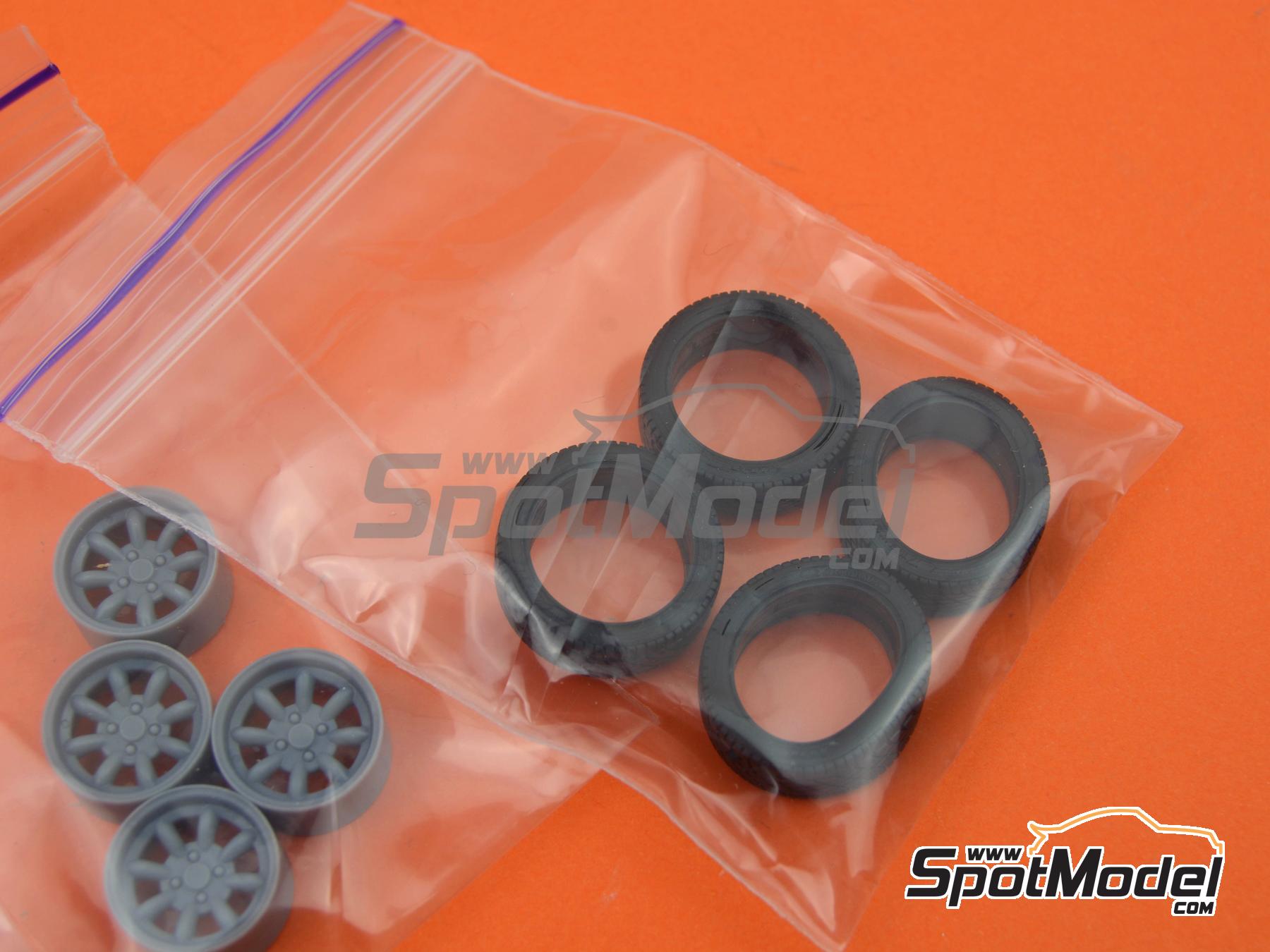 Image 9: JBW Superlight 8 Radios 13 pulgadas | Llantas en escala&nbsp;1/24 fabricado por USCP (ref.&nbsp;24P143)