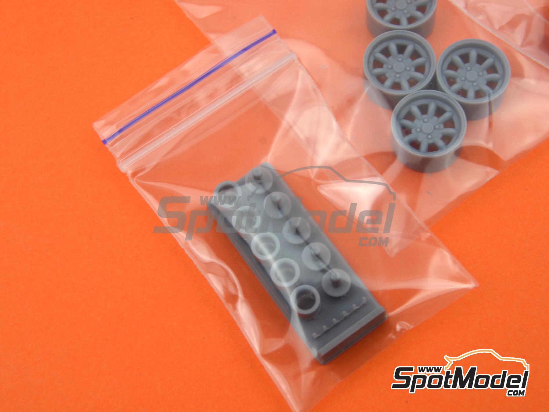 Image 11: JBW Superlight 8 Radios 13 pulgadas | Llantas en escala&nbsp;1/24 fabricado por USCP (ref.&nbsp;24P143)