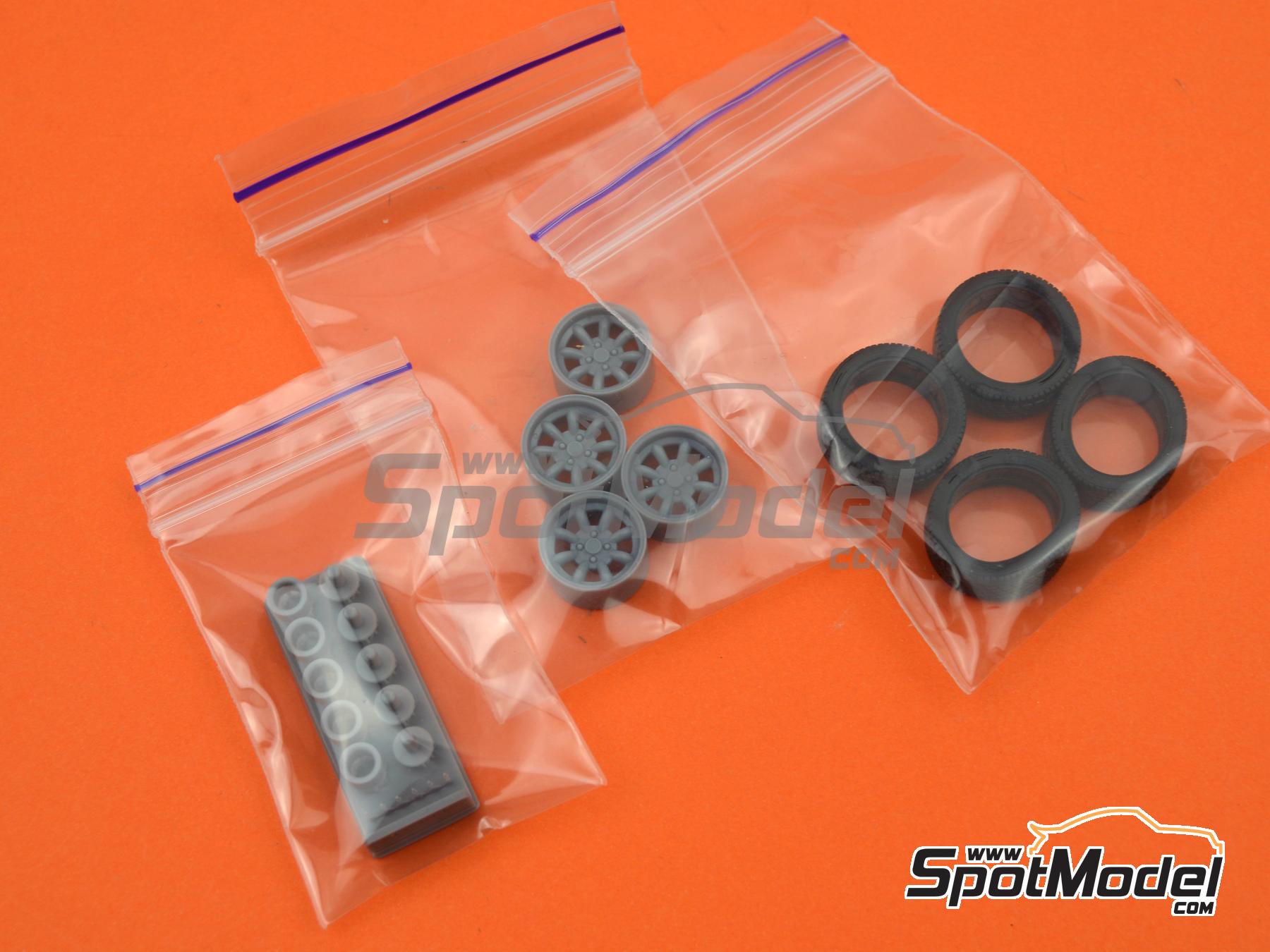 Image 12: JBW Superlight 8 Radios 13 pulgadas | Llantas en escala&nbsp;1/24 fabricado por USCP (ref.&nbsp;24P143)