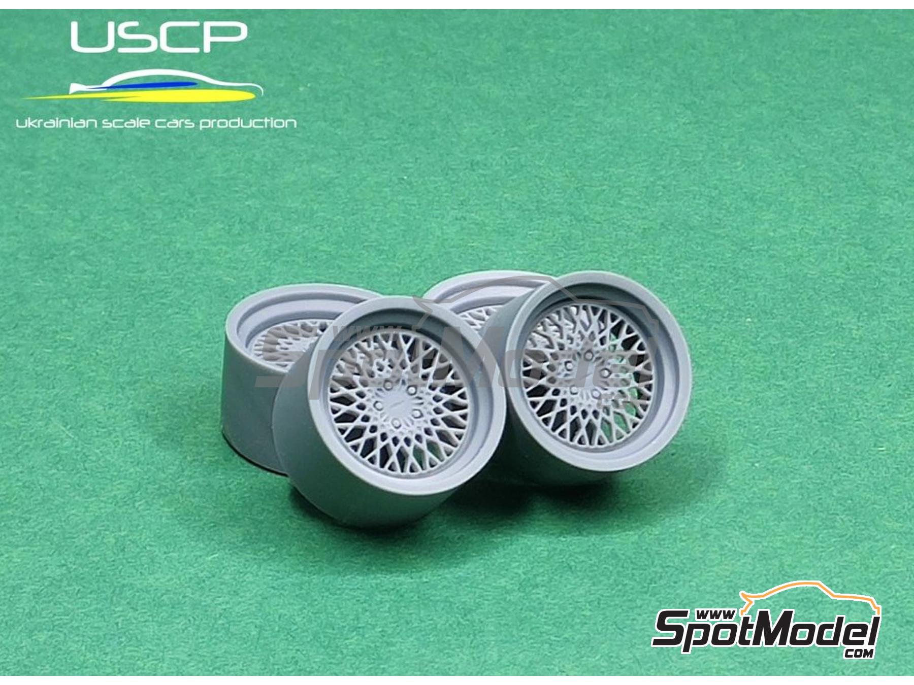 Image 1: Rotiform LHR 18 inches | Rims and tyres set in 1/24 scale manufactured by USCP (ref. 24P144)