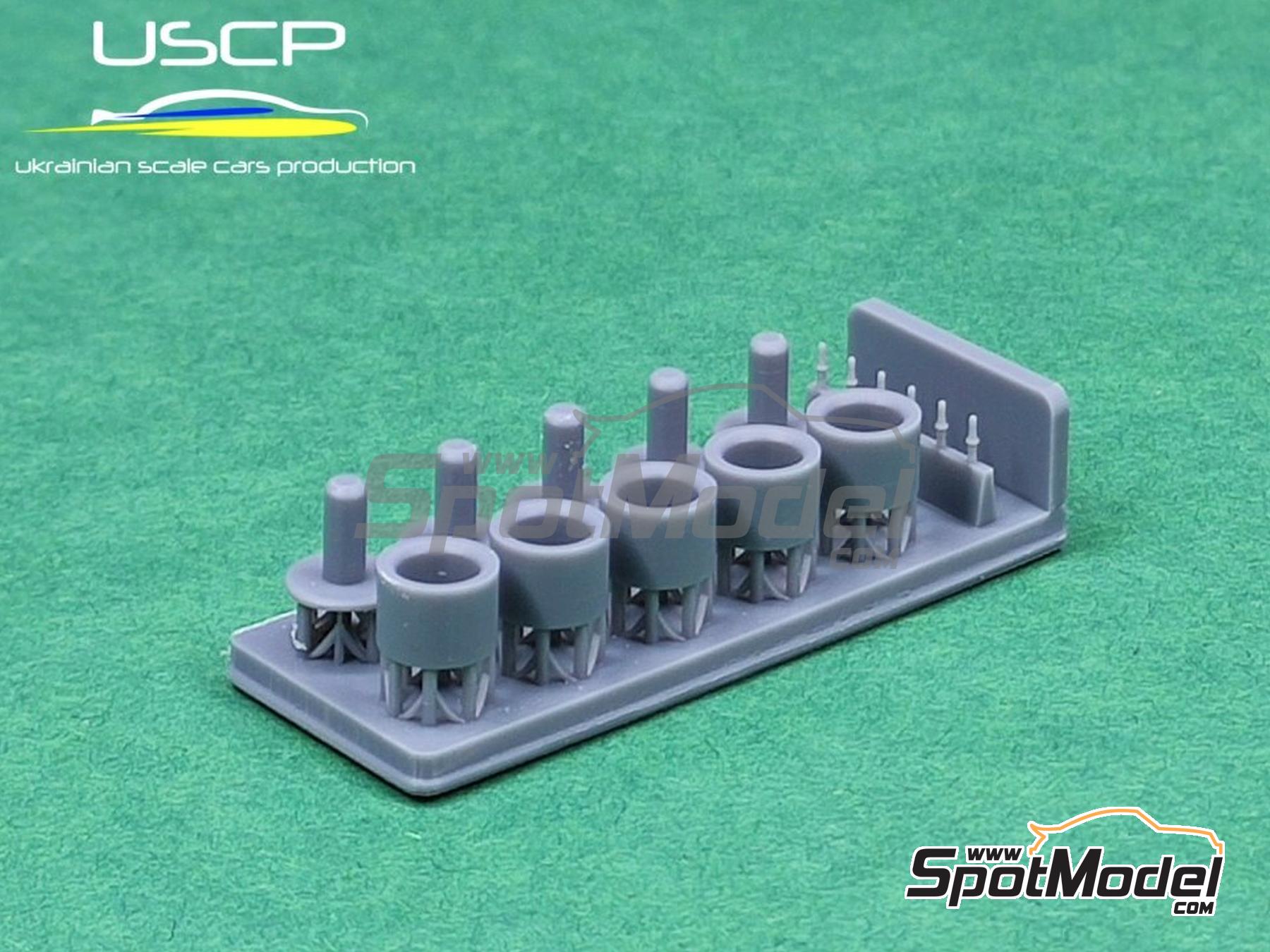 Image 2: Rotiform LHR 18 inches | Rims and tyres set in 1/24 scale manufactured by USCP (ref. 24P144)