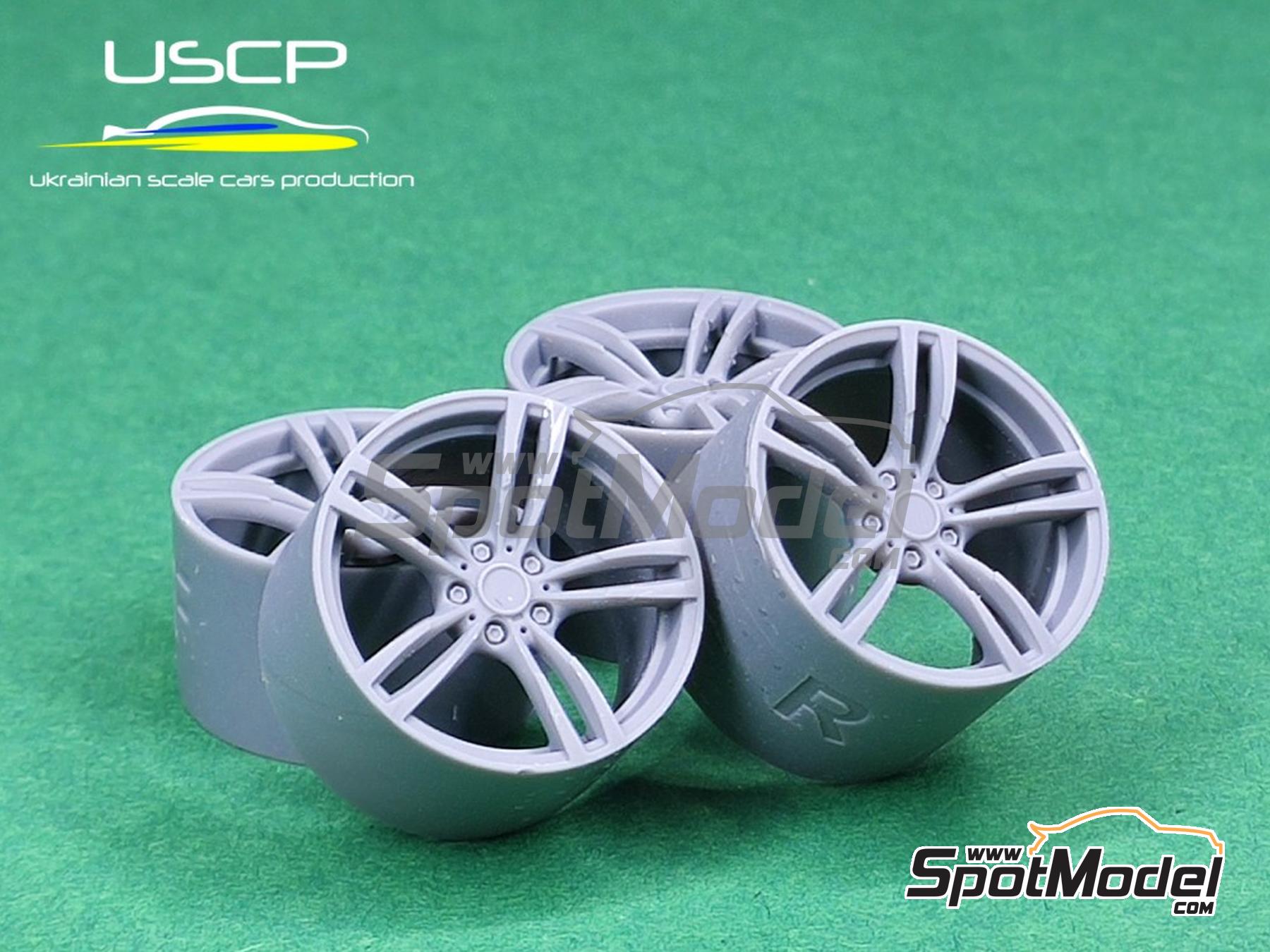 Image 4: BMW M4 styling 437 19 inch | Rims and tyres set in 1/24 scale manufactured by USCP (ref.&nbsp;24P163)