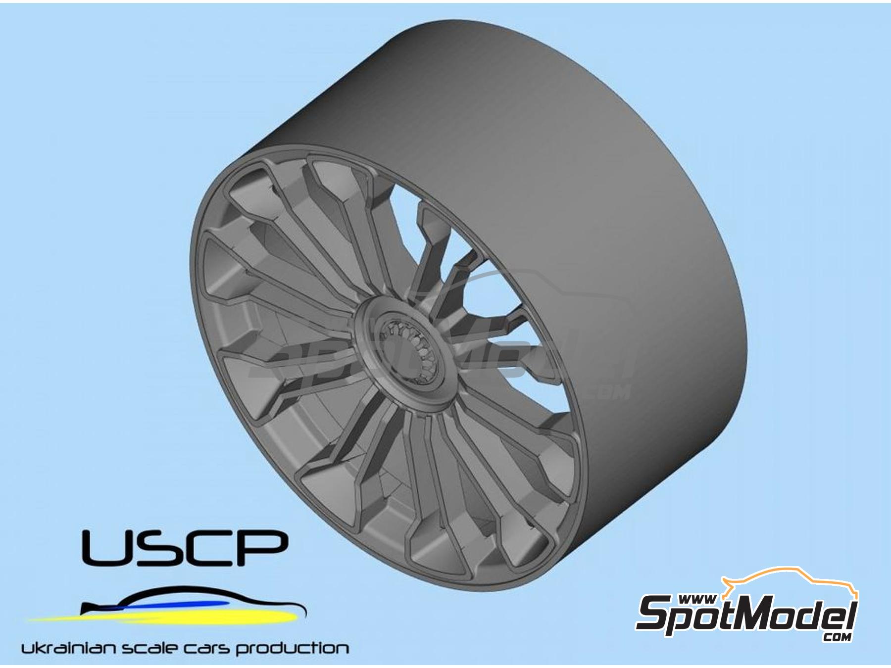 Image 4: Porsche 918 Spyder OEM 20/21 inch | Rims and tyres set in 1/24 scale manufactured by USCP (ref.&nbsp;24P168)