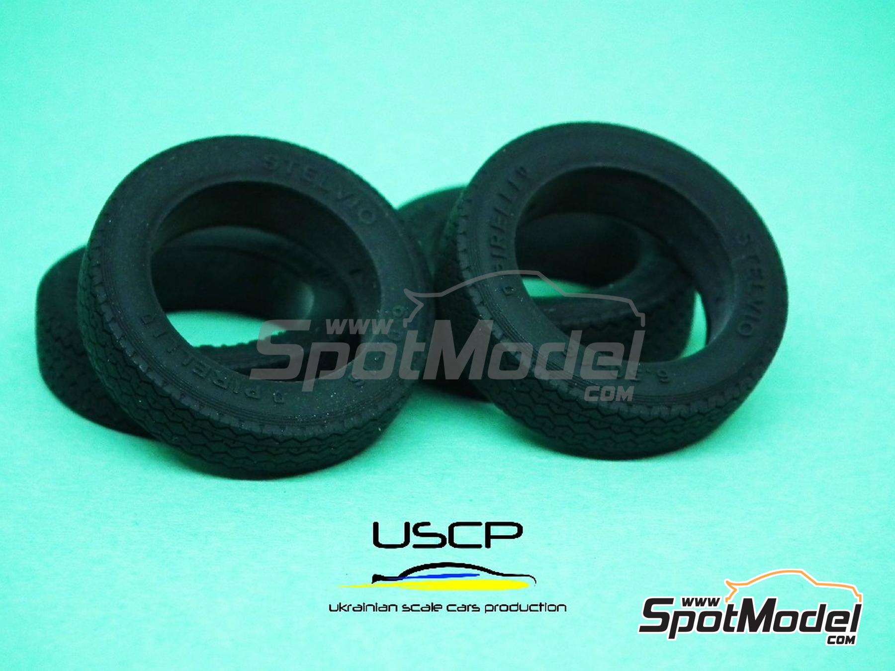 USCP 24P175: Rims and tyres set 1/24 scale - Ferrari 250 Testa Rossa ...