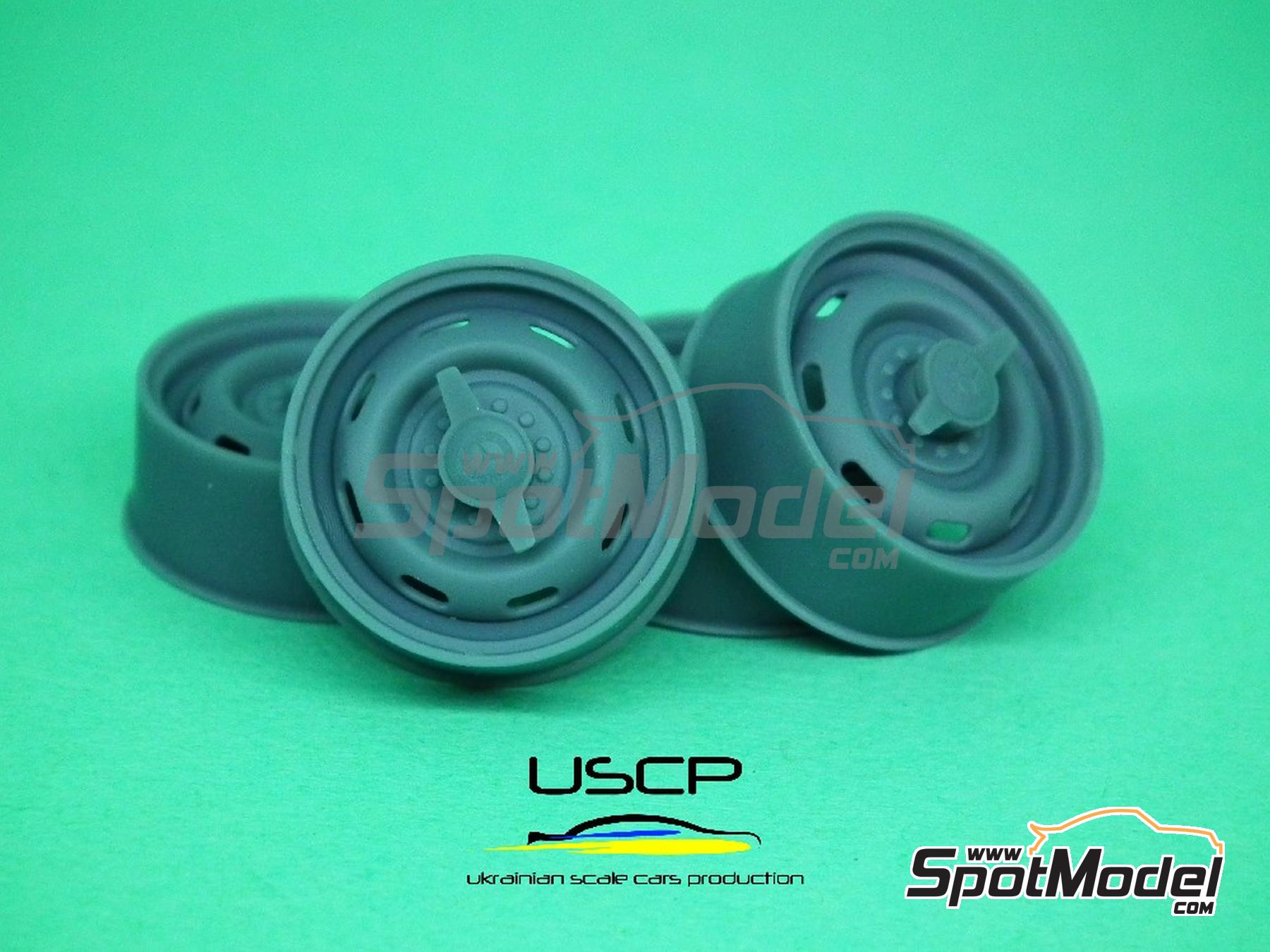 Image 1: Rudge 15 pulgadas para Mercedes 300 SL | Llantas en escala&nbsp;1/24 fabricado por USCP (ref.&nbsp;24P180)