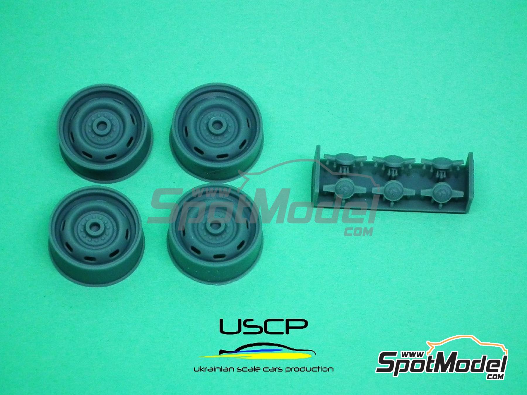Image 2: Rudge 15 pulgadas para Mercedes 300 SL | Llantas en escala&nbsp;1/24 fabricado por USCP (ref.&nbsp;24P180)