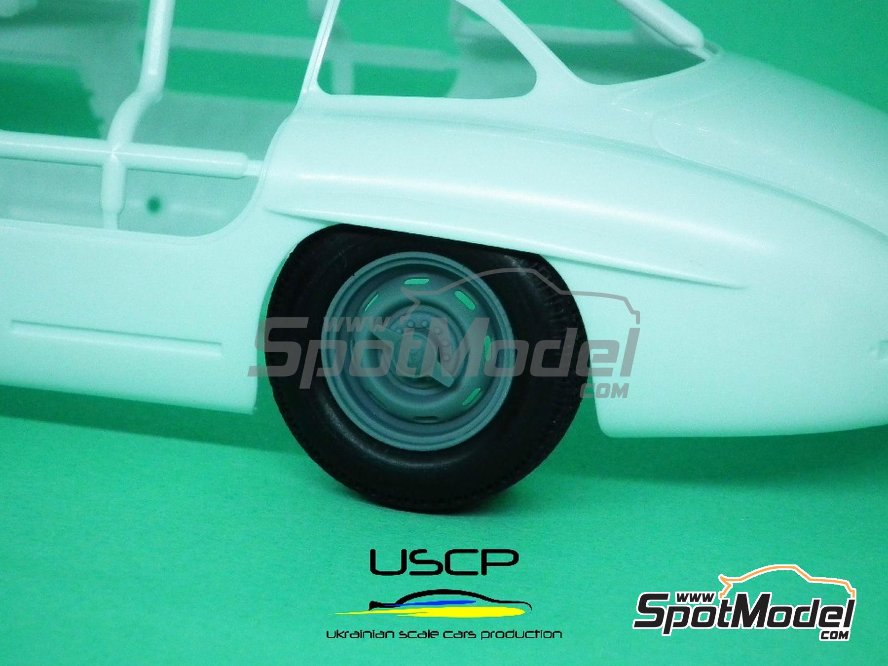 Image 5: Rudge 15 pulgadas para Mercedes 300 SL | Llantas en escala&nbsp;1/24 fabricado por USCP (ref.&nbsp;24P180)
