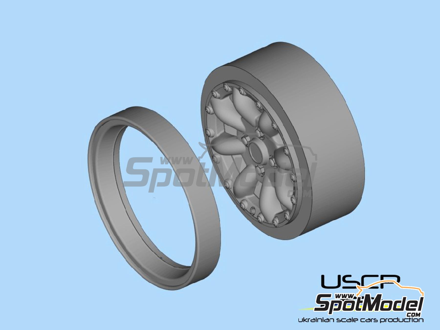Image 3: JBW Superlight 2 13 inches | Rims in 1/24 scale manufactured by USCP (ref.&nbsp;24P181)