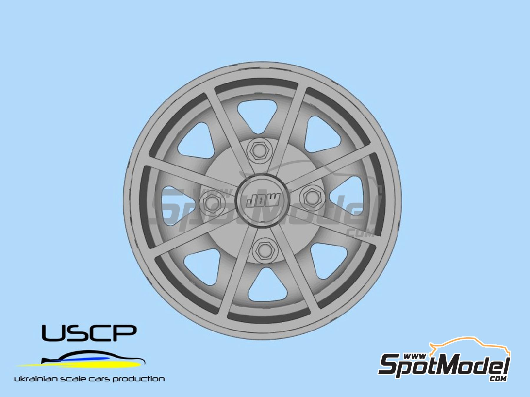 Image 2: JBW D1 10 inches | Rims in 1/24 scale manufactured by USCP (ref.&nbsp;24P184)