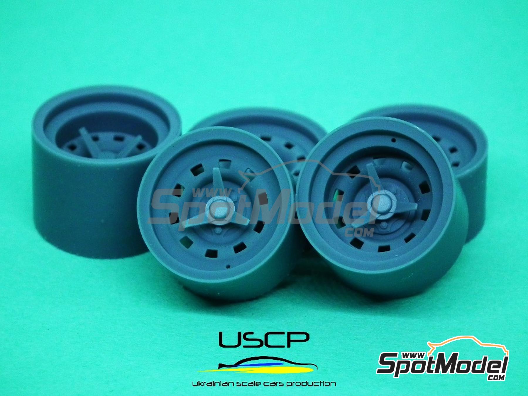 Image 1: Campagnolo 15 pulgadas para Ferrari 412 y Ferrari 330 | Llantas en escala&nbsp;1/24 fabricado por USCP (ref.&nbsp;24P185)