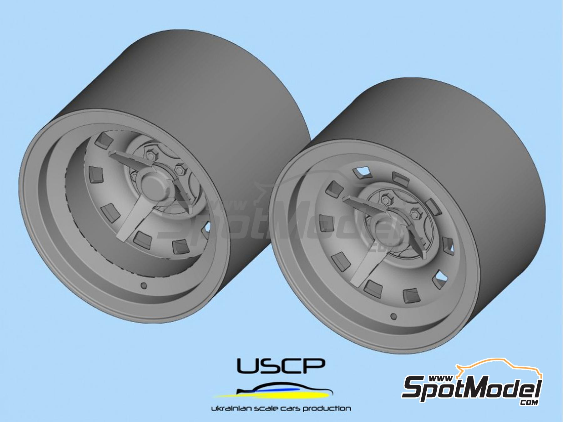 Image 3: Campagnolo 15 pulgadas para Ferrari 412 y Ferrari 330 | Llantas en escala&nbsp;1/24 fabricado por USCP (ref.&nbsp;24P185)