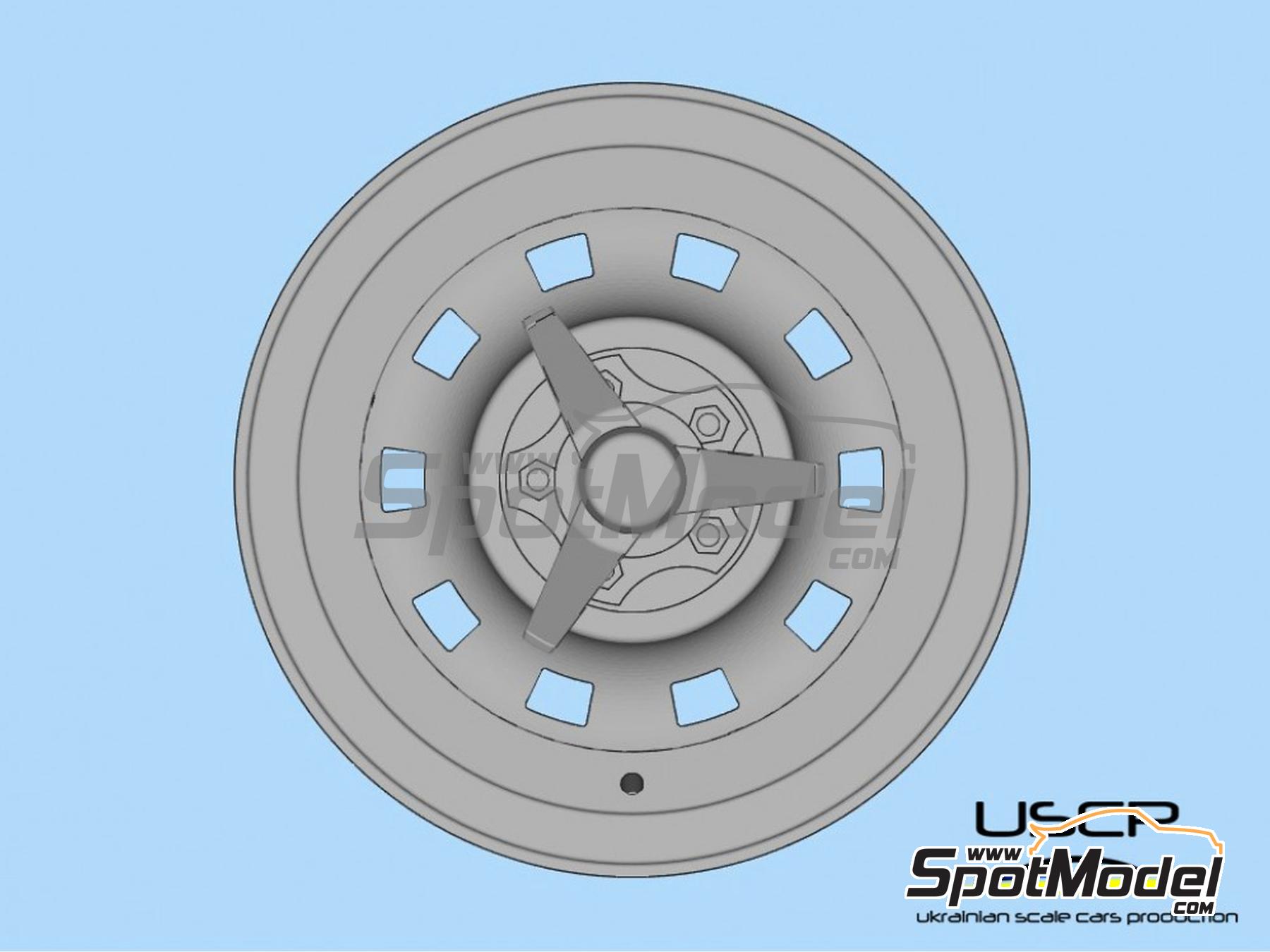 Image 4: Campagnolo 15 pulgadas para Ferrari 412 y Ferrari 330 | Llantas en escala&nbsp;1/24 fabricado por USCP (ref.&nbsp;24P185)