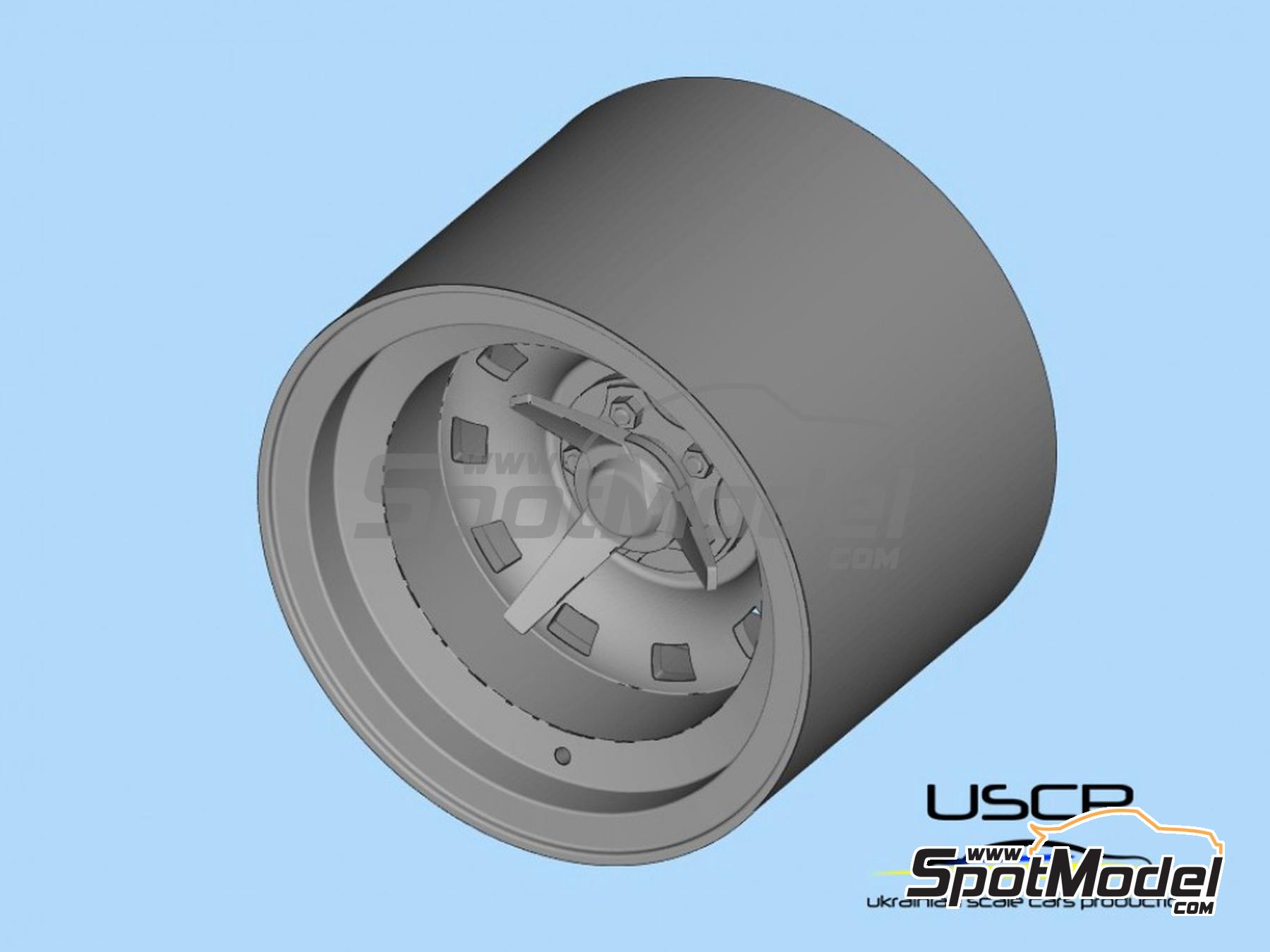 Image 5: Campagnolo 15 pulgadas para Ferrari 412 y Ferrari 330 | Llantas en escala&nbsp;1/24 fabricado por USCP (ref.&nbsp;24P185)