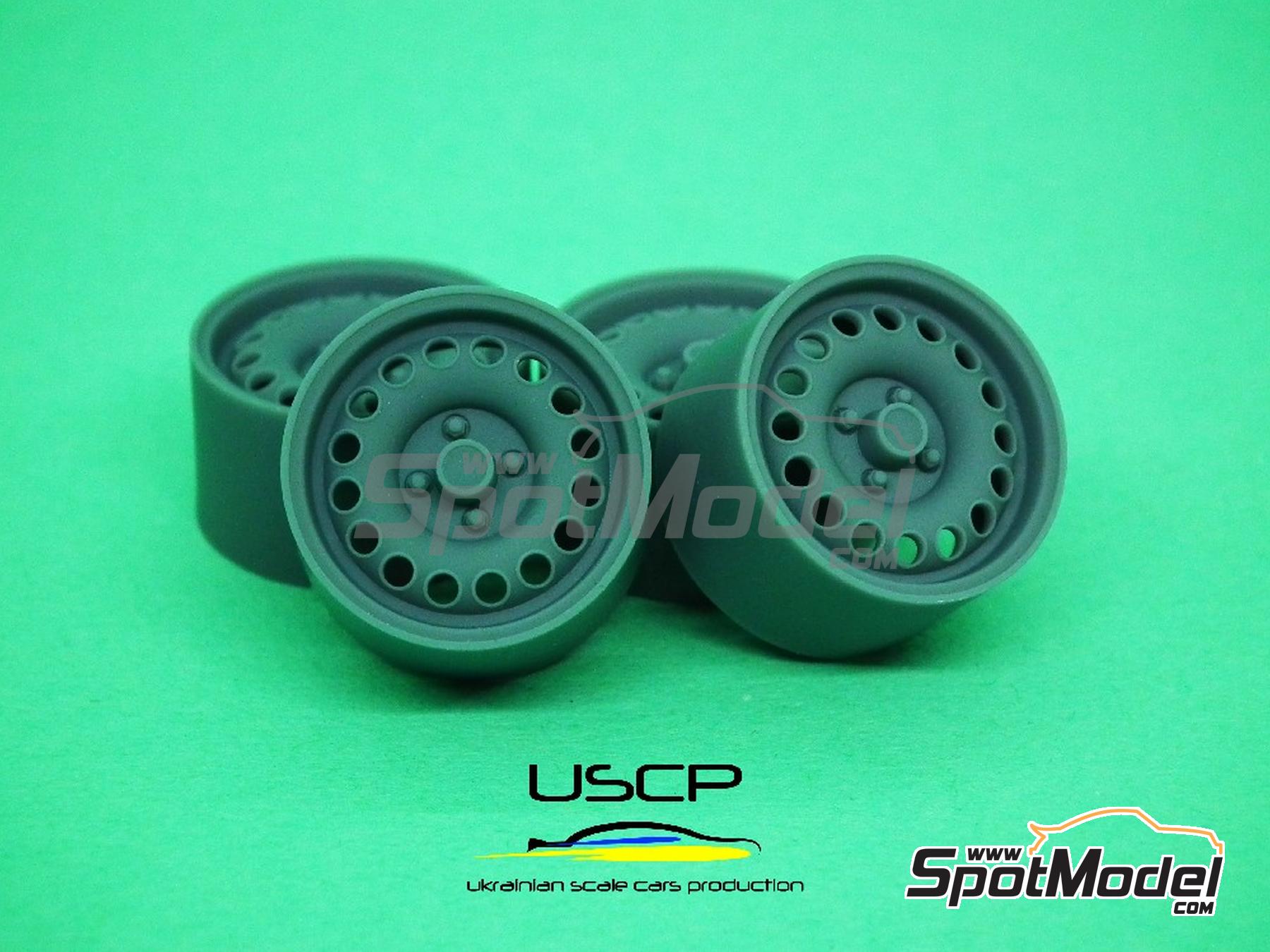 Image 3: Maxilite 16 inches | Rims and tyres set in 1/24 scale manufactured by USCP (ref.&nbsp;24P189)
