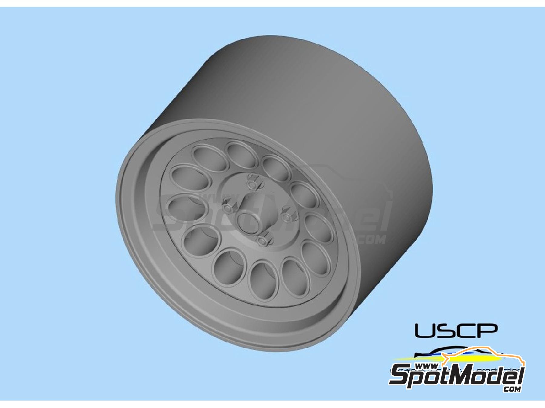 Image 1: GTAm Maxilite 16 pulgadas | Set de llantas y neum&aacute;ticos en escala&nbsp;1/24 fabricado por USCP (ref.&nbsp;24P190)