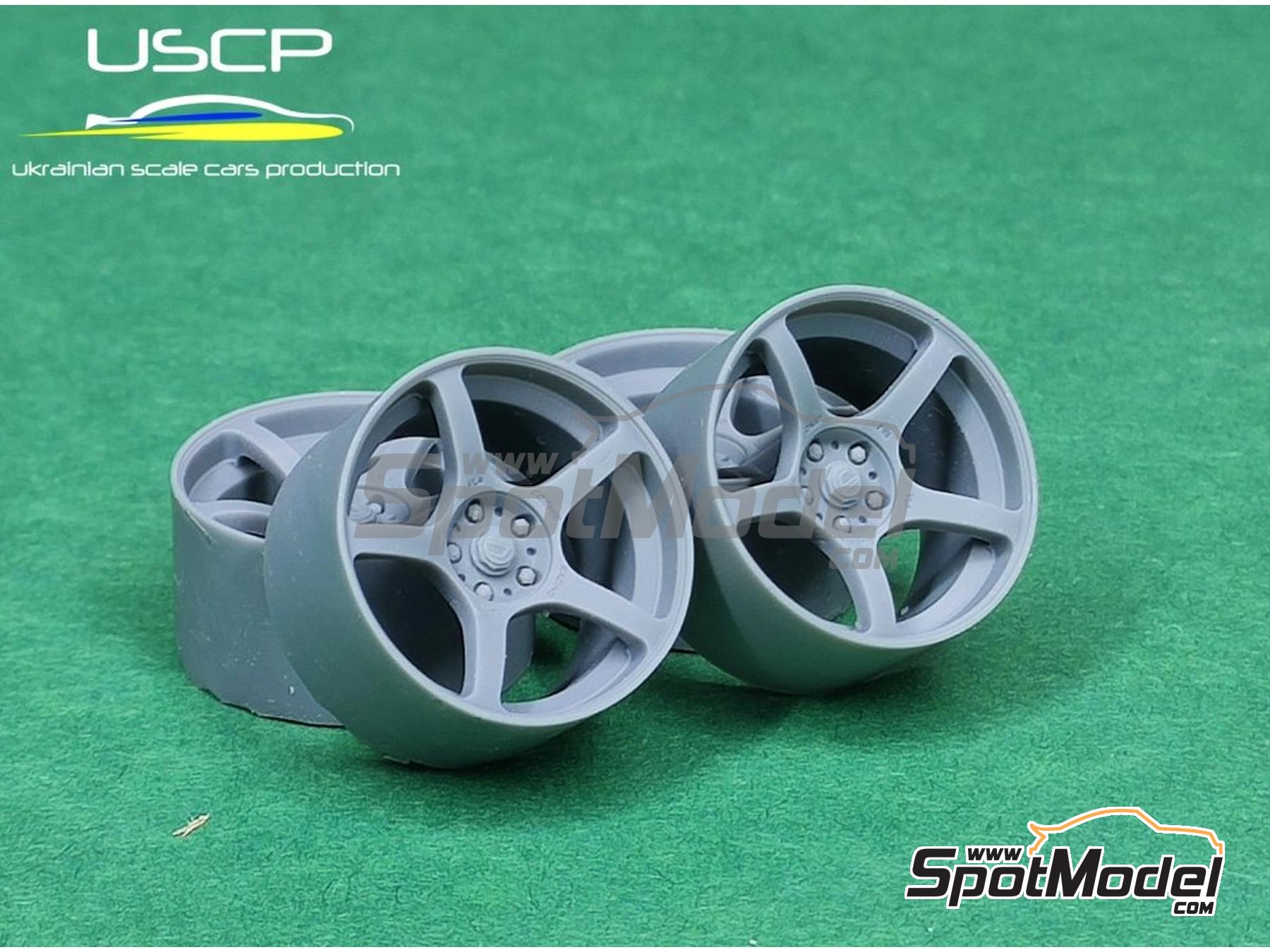 Image 1: Cosmis VCP 18 inches | Rims and tyres set in 1/24 scale manufactured by USCP (ref.&nbsp;24P196)