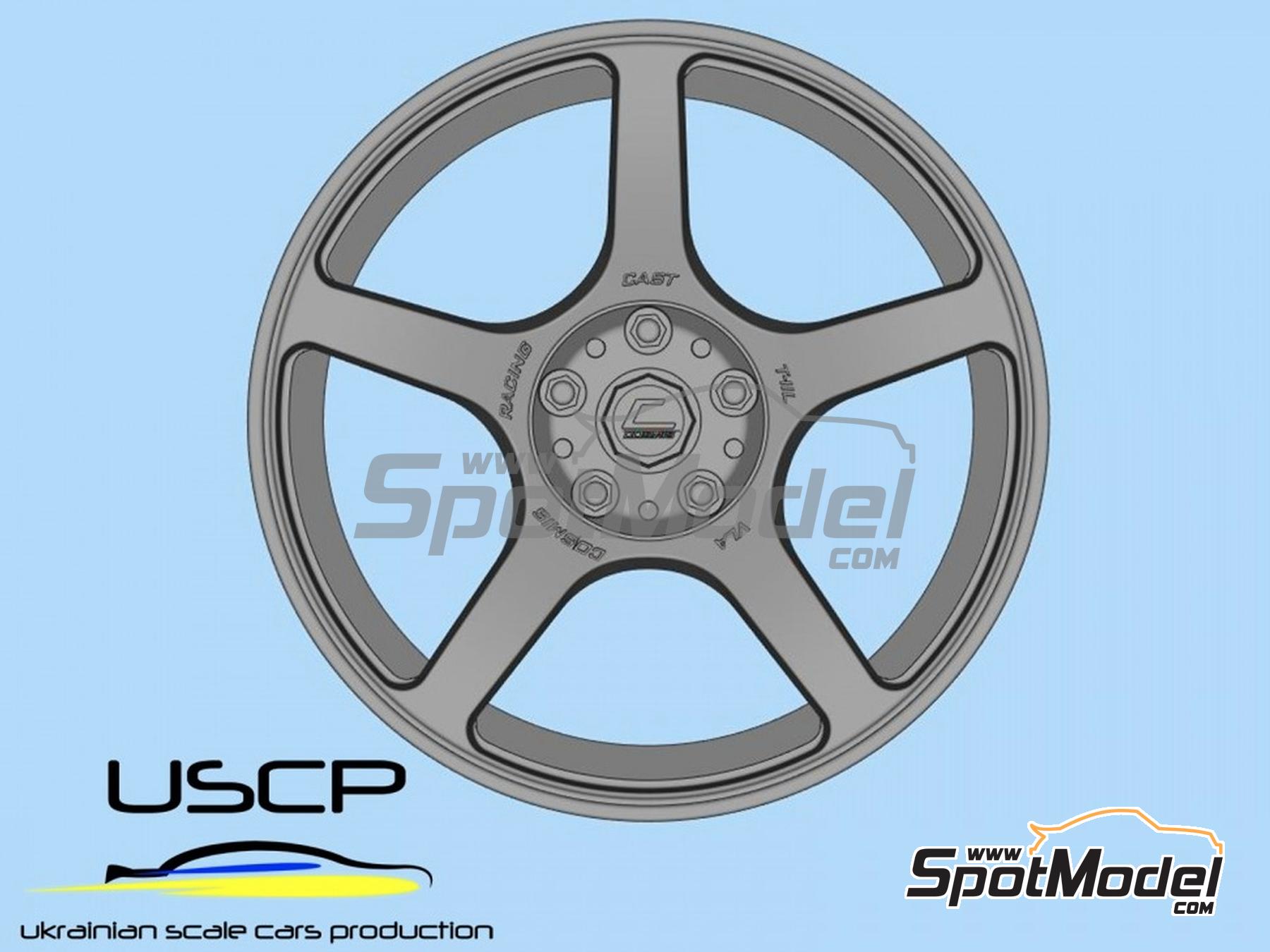 Image 3: Cosmis VCP 18 inches | Rims and tyres set in 1/24 scale manufactured by USCP (ref.&nbsp;24P196)