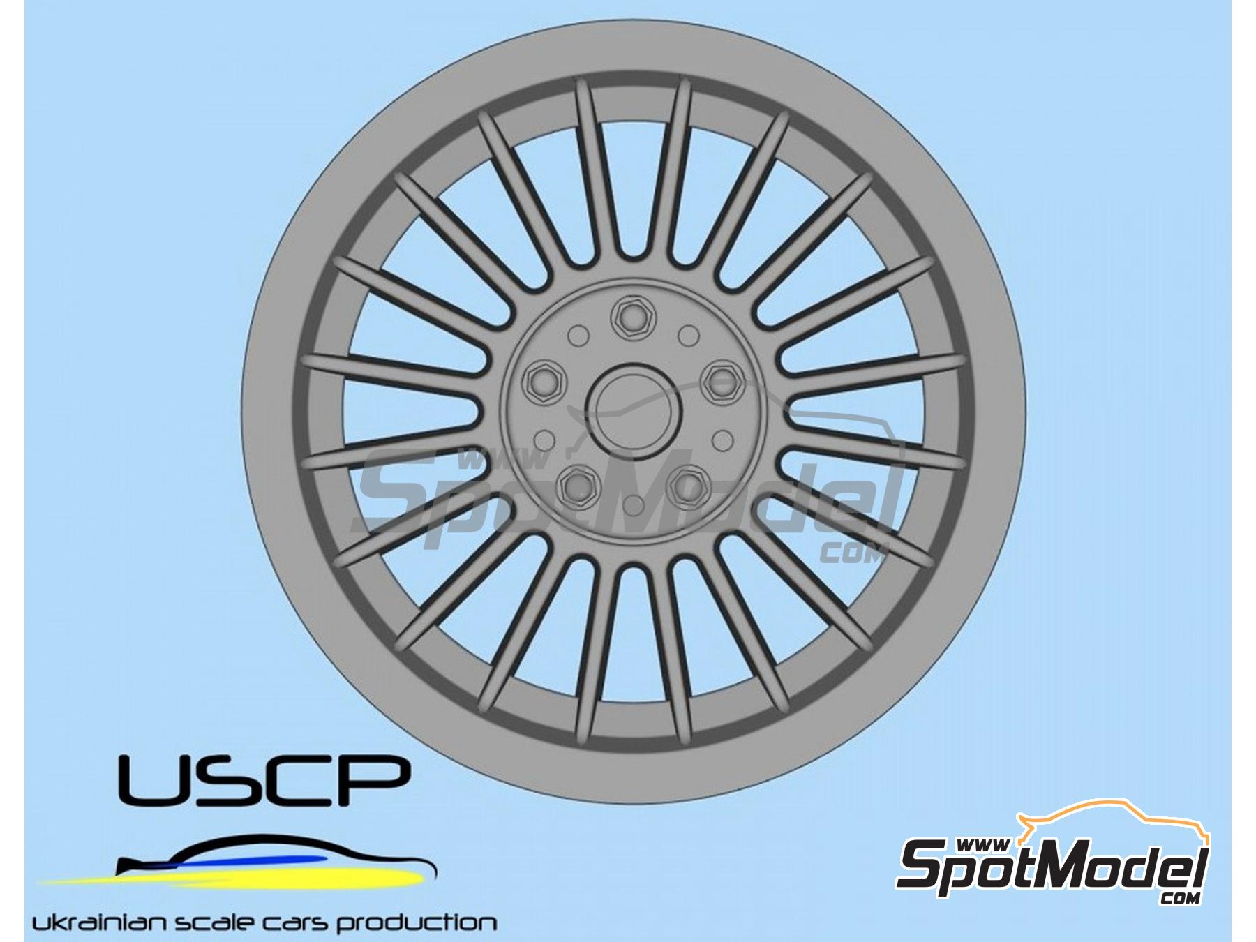 Image 4: Maxilite Alpina Style 17 pulgadas | Set de llantas y neum&aacute;ticos en escala&nbsp;1/24 fabricado por USCP (ref.&nbsp;24P202)