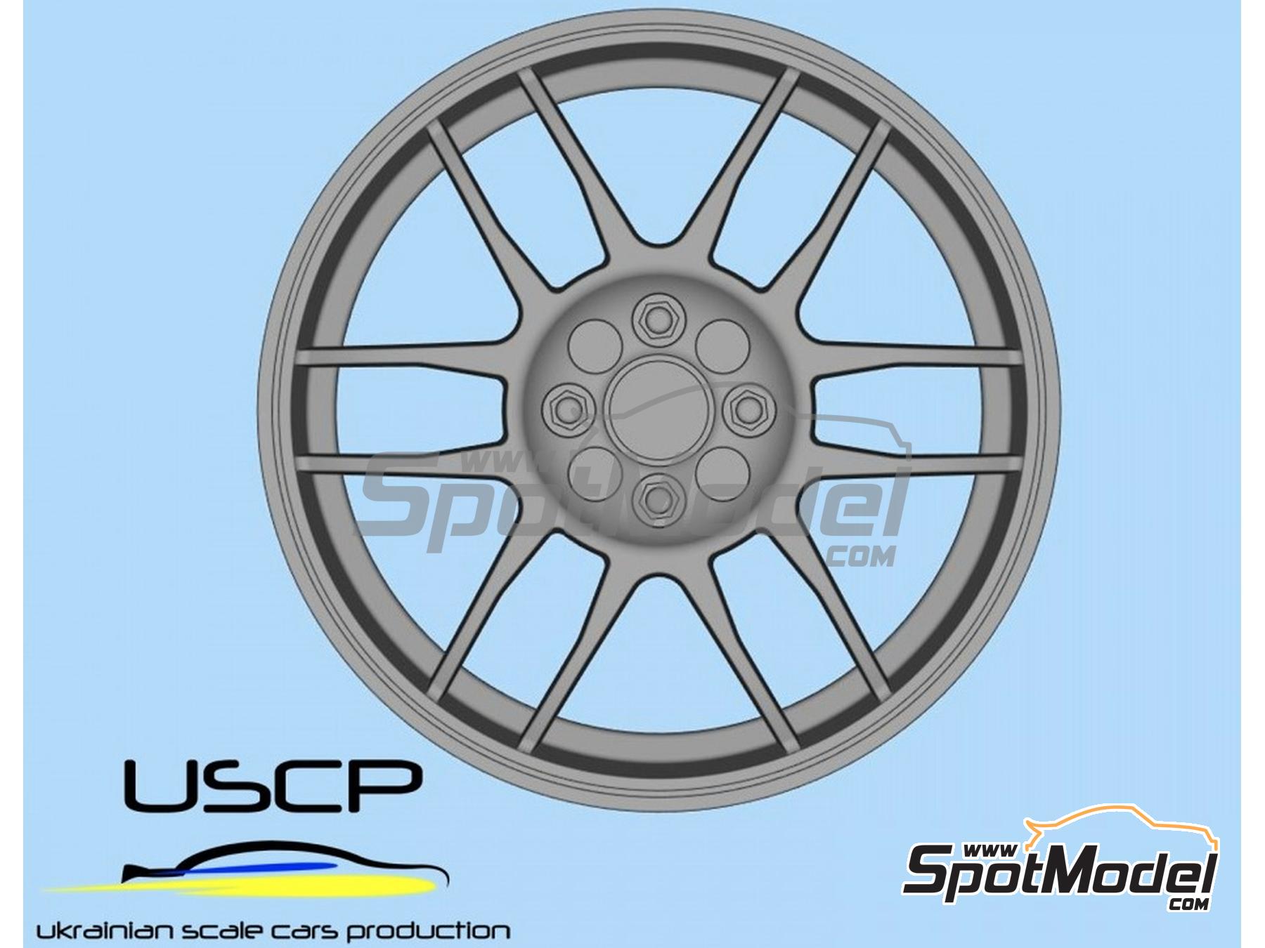 Image 4: OZ F1 17 pulgadas | Set de llantas y neum&aacute;ticos en escala&nbsp;1/24 fabricado por USCP (ref.&nbsp;24P203)