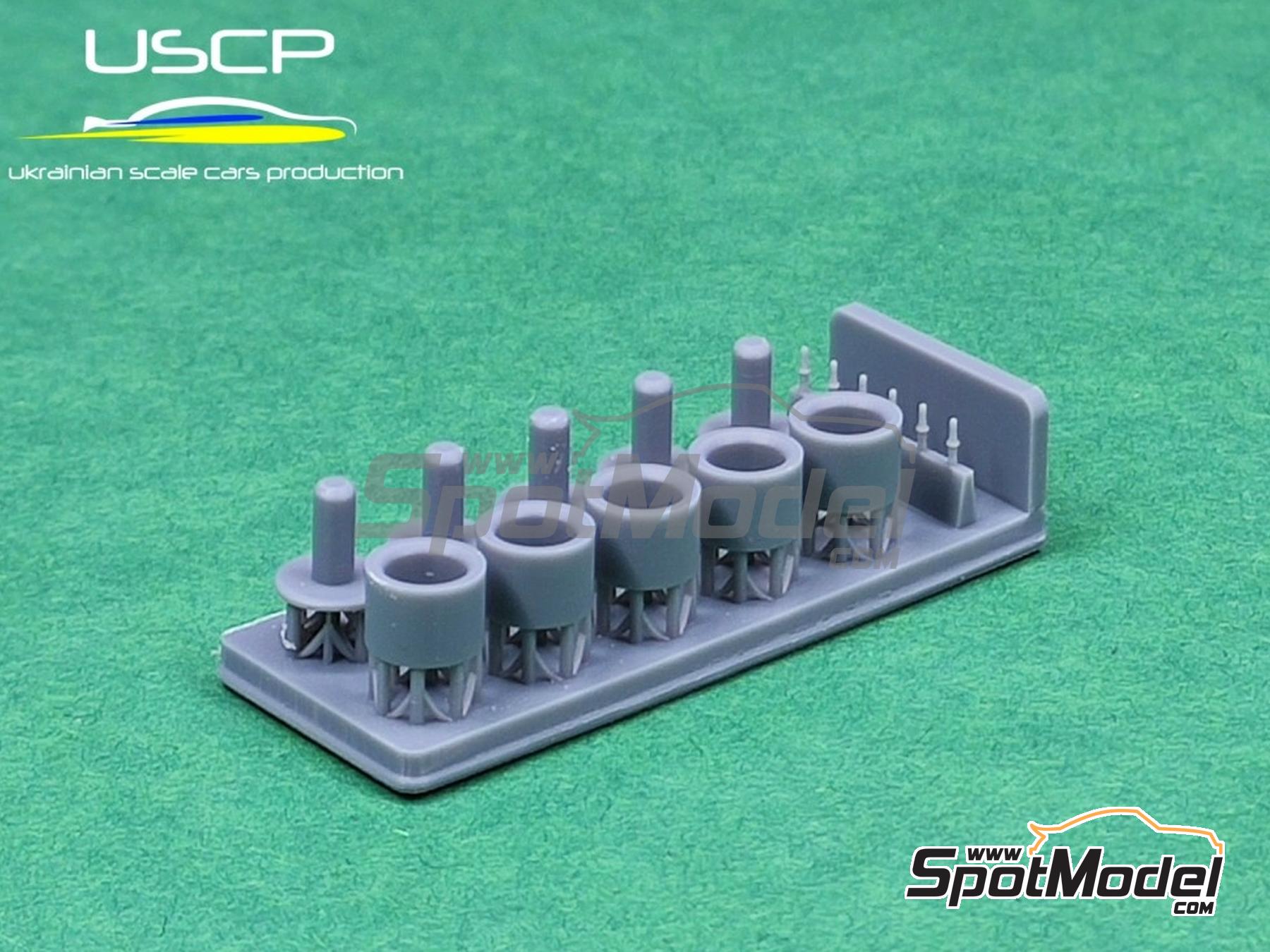 Image 2: Glow Star MS-CG 15 inches | Rims and tyres set in 1/24 scale manufactured by USCP (ref.&nbsp;24P204)