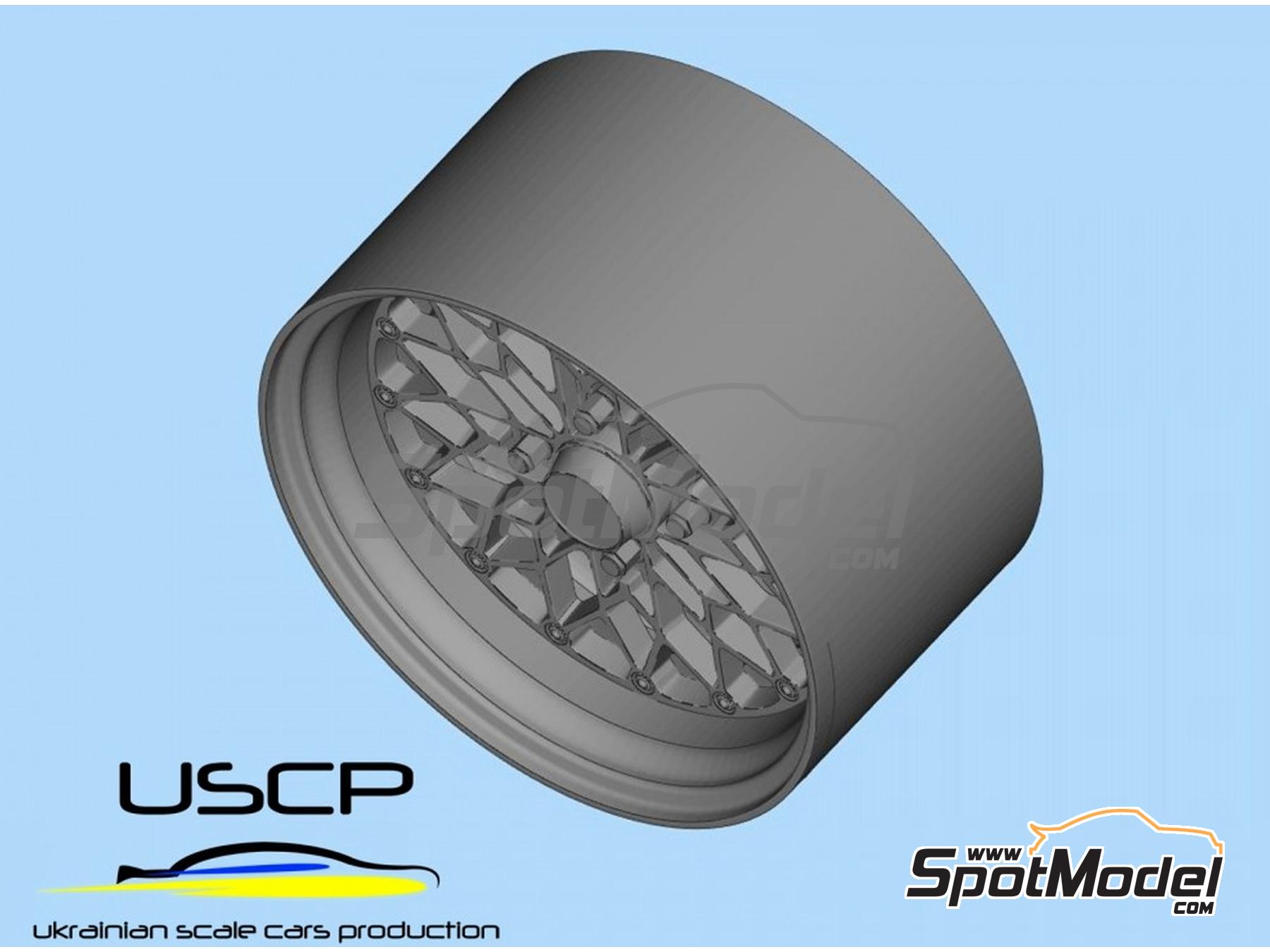 Image 3: Glow Star MS-CG 15 inches | Rims and tyres set in 1/24 scale manufactured by USCP (ref.&nbsp;24P204)