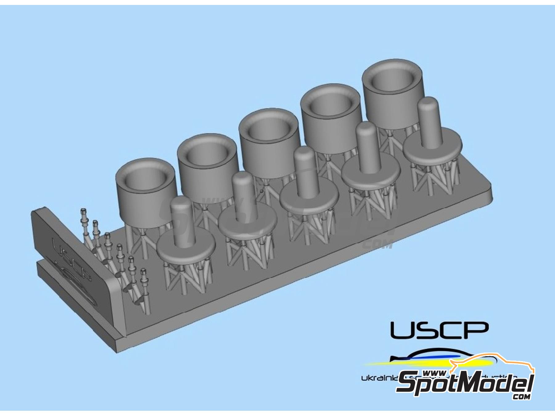 Image 5: Steel rims 16 inches | Rims and tyres set in 1/24 scale manufactured by USCP (ref.&nbsp;24P205)